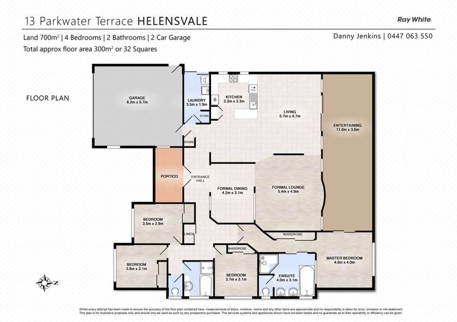 Floorplan of Homely house listing, 13 Parkwater Terrace, Helensvale QLD 4212