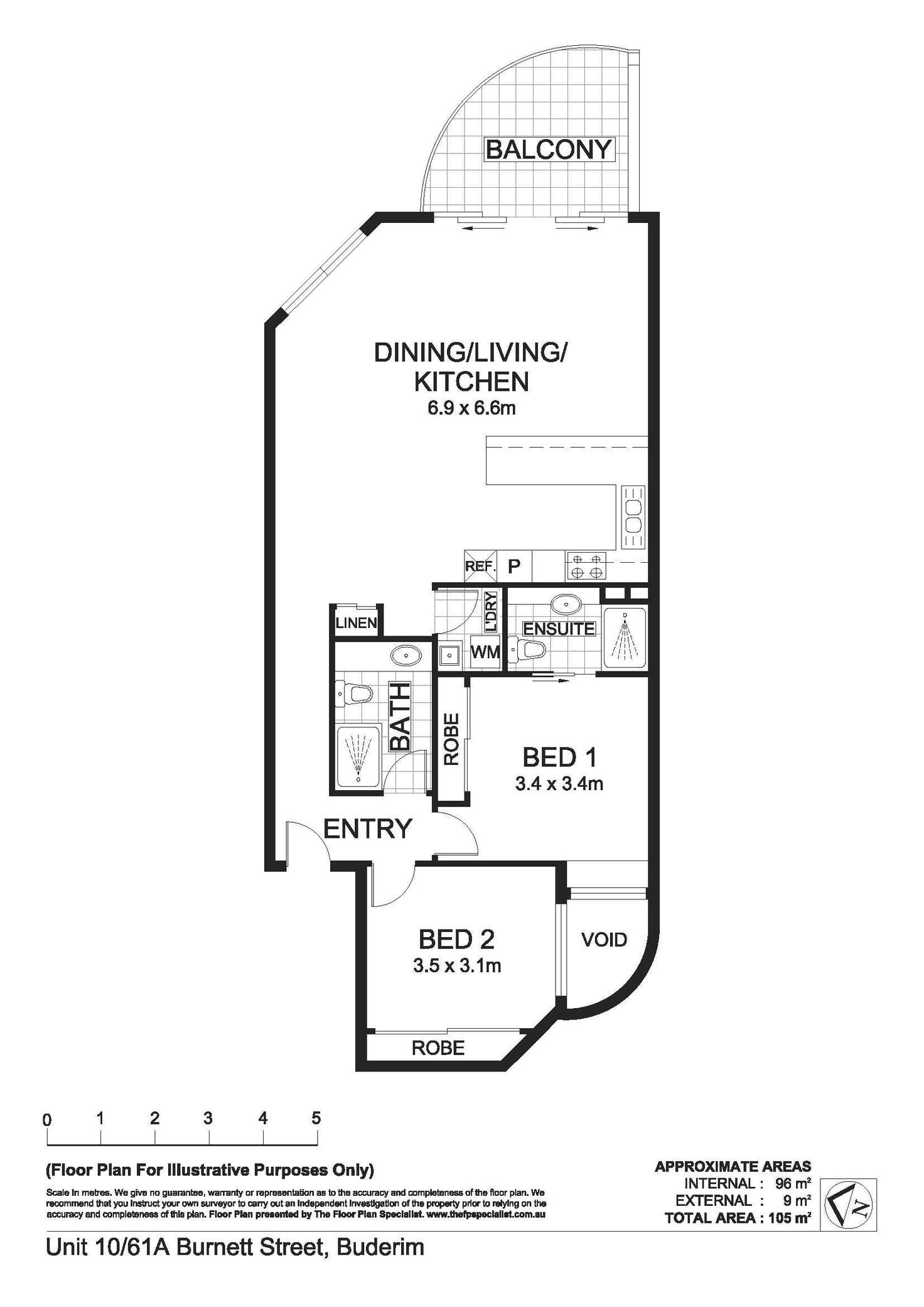 Floorplan of Homely unit listing, 10/61A Burnett Street, Buderim QLD 4556