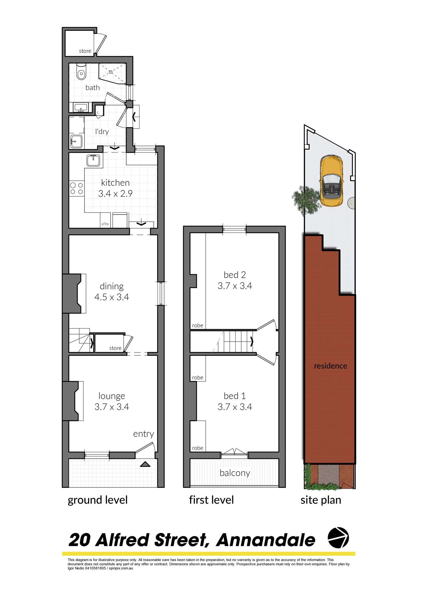 Floorplan of Homely house listing, 20 Alfred Street, Annandale NSW 2038