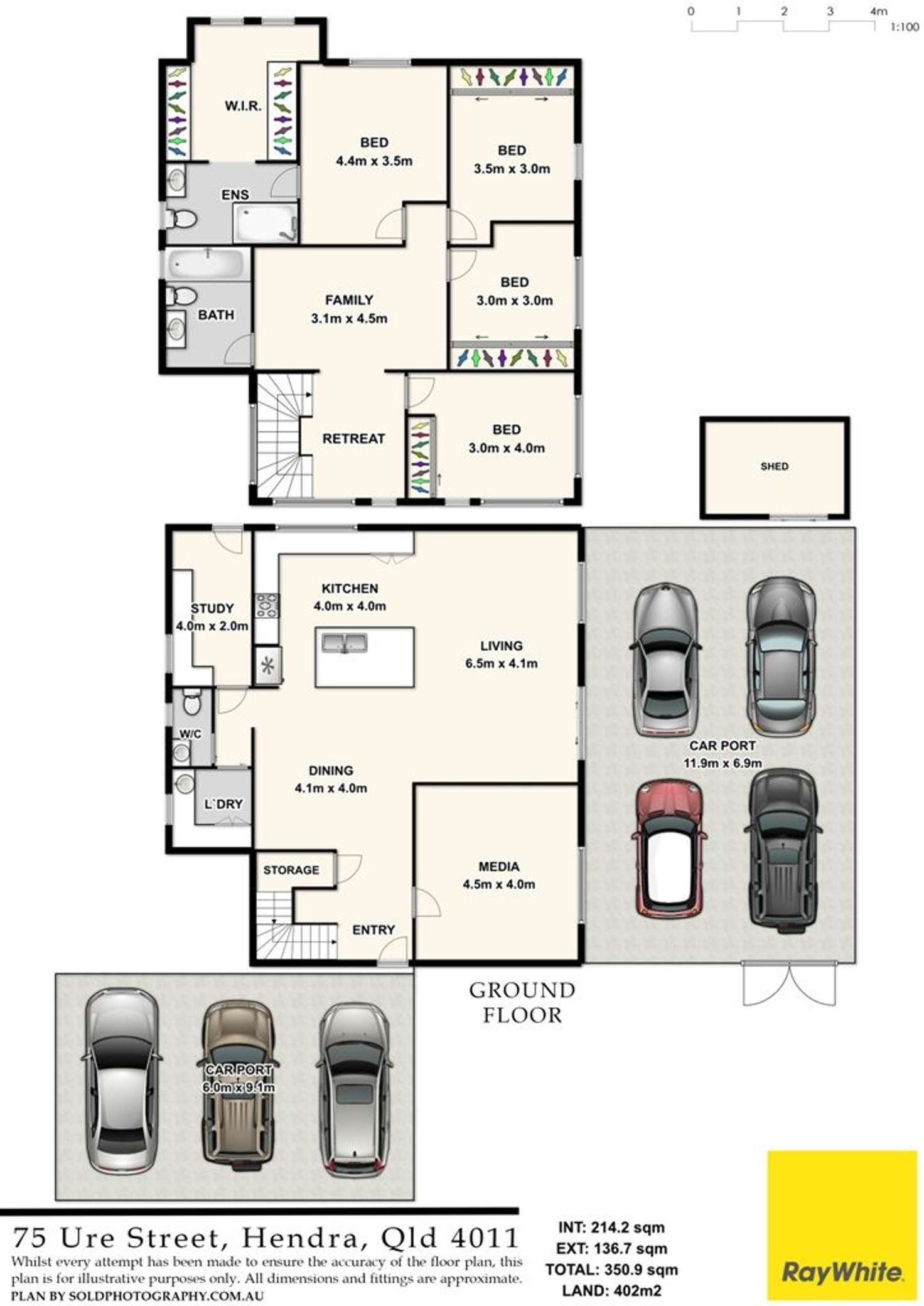 Floorplan of Homely house listing, 75 Ure Street, Hendra QLD 4011