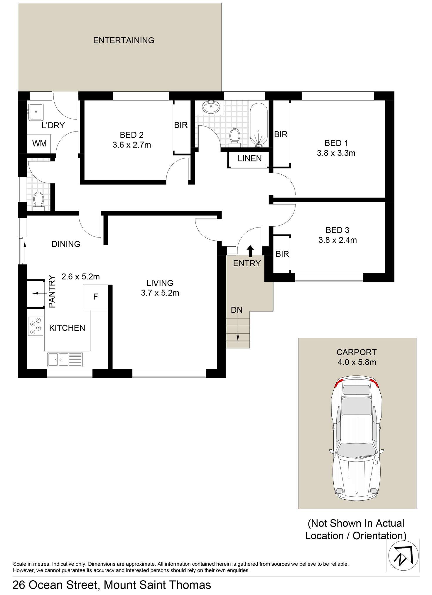 Floorplan of Homely house listing, 26 Ocean Street, Mount Saint Thomas NSW 2500