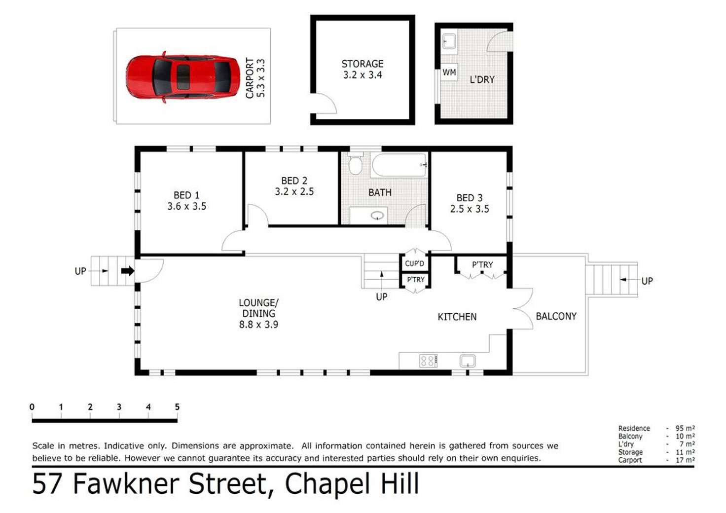 Floorplan of Homely house listing, 57 Fawkner Street, Chapel Hill QLD 4069