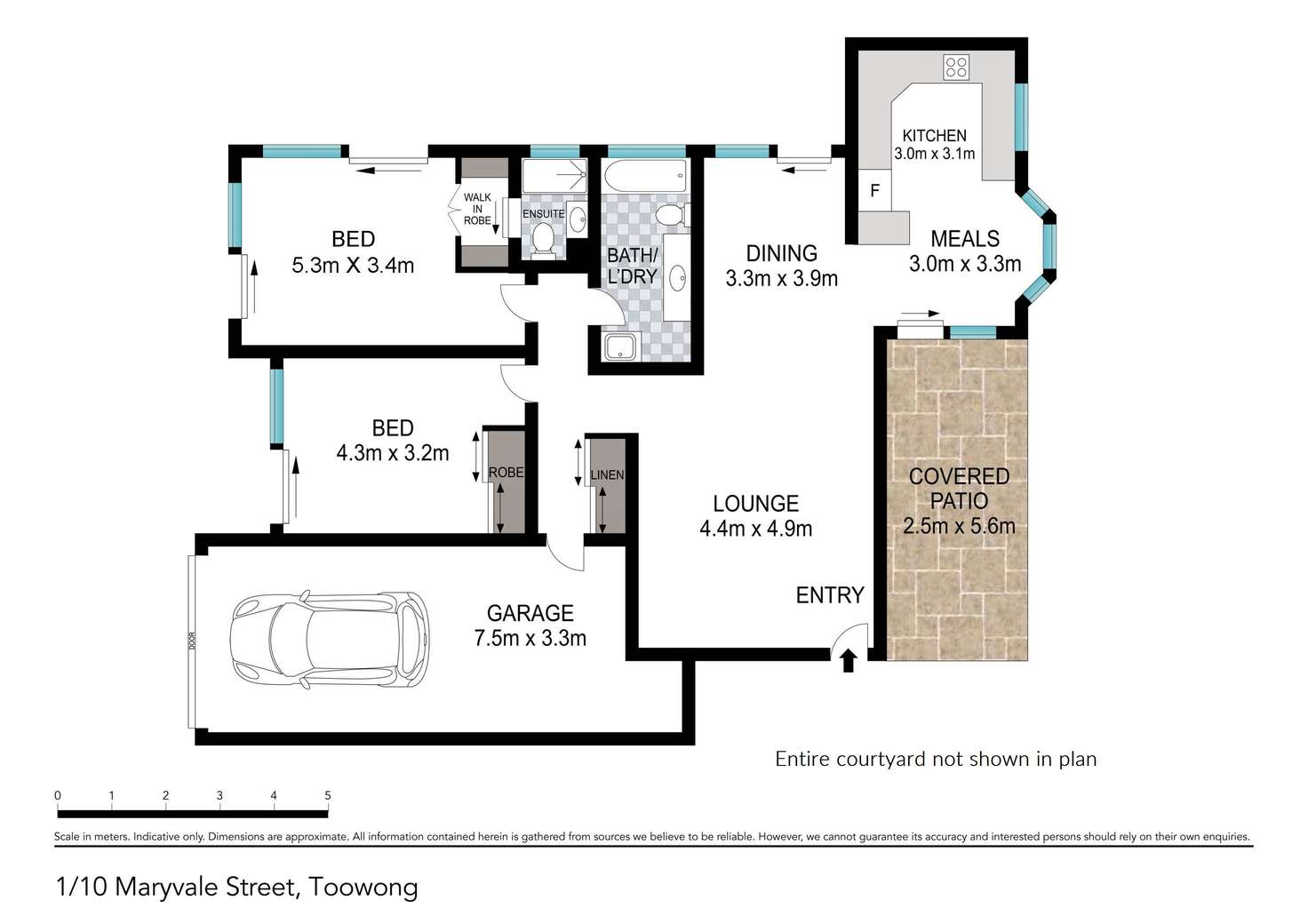 Floorplan of Homely unit listing, 1/10 Maryvale Street, Toowong QLD 4066