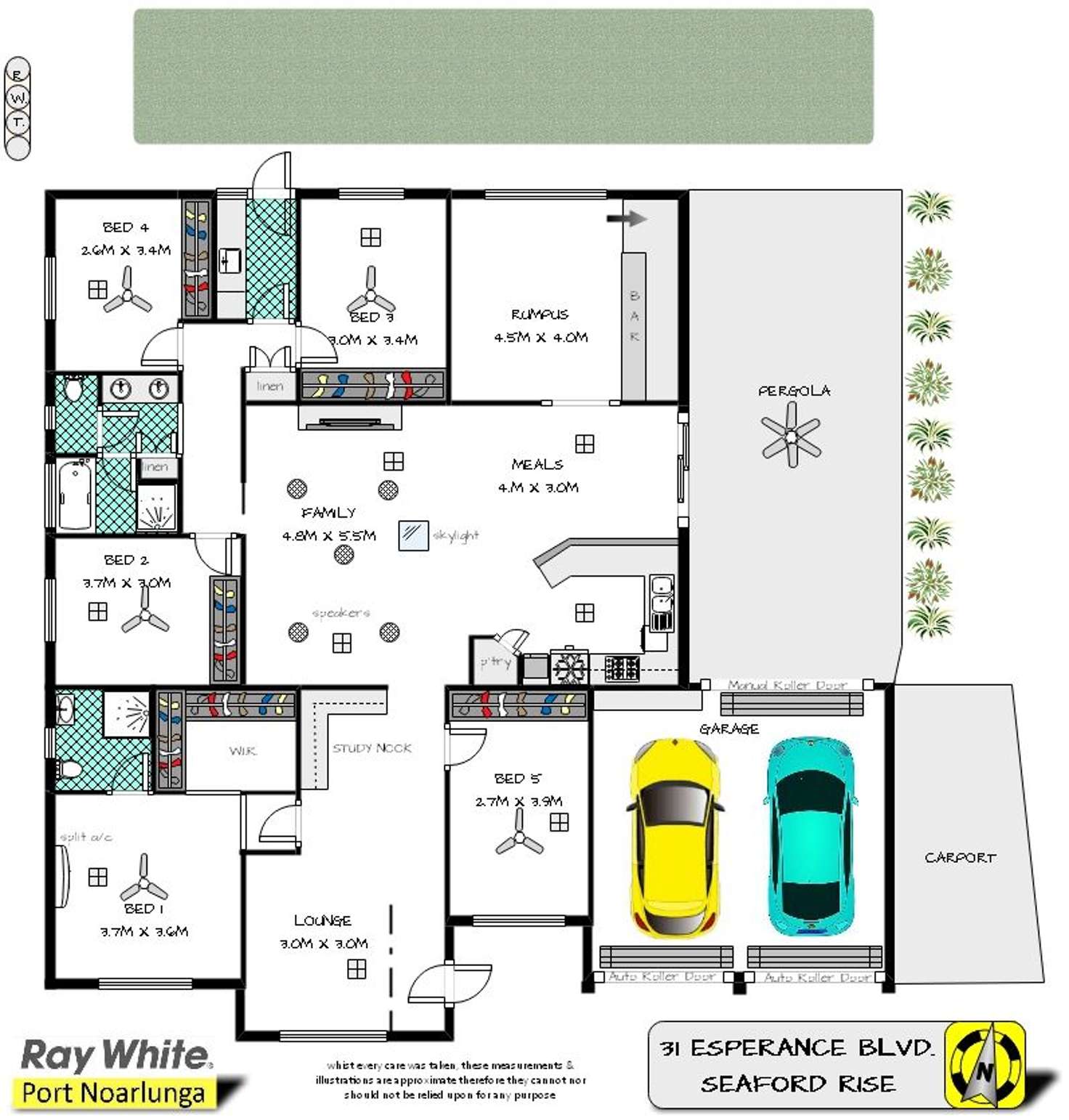 Floorplan of Homely house listing, 31 Esperance Boulevard, Seaford Rise SA 5169