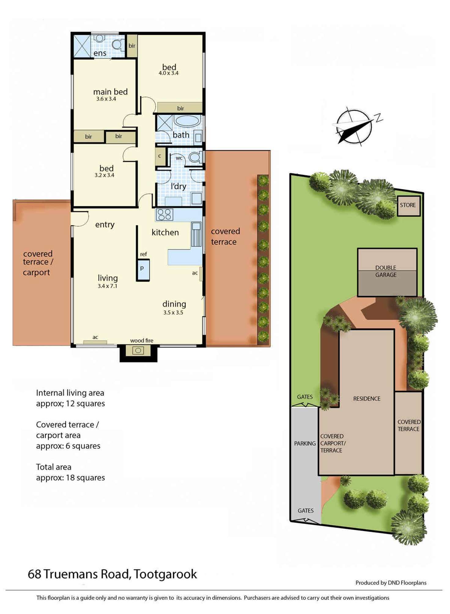 Floorplan of Homely house listing, 68 Truemans Road, Tootgarook VIC 3941