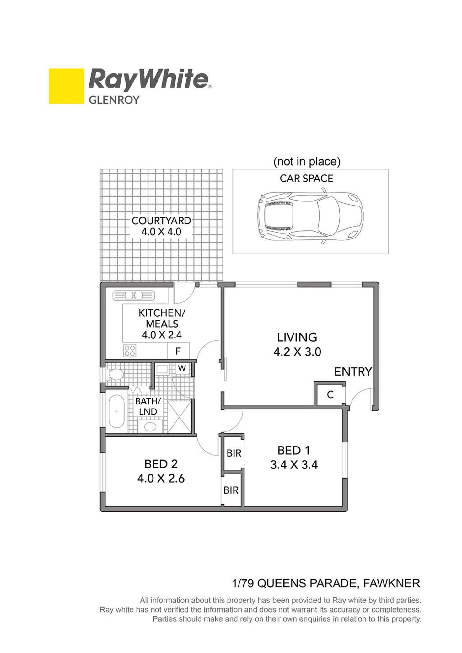 Floorplan of Homely unit listing, 1/79 Queens Parade, Fawkner VIC 3060