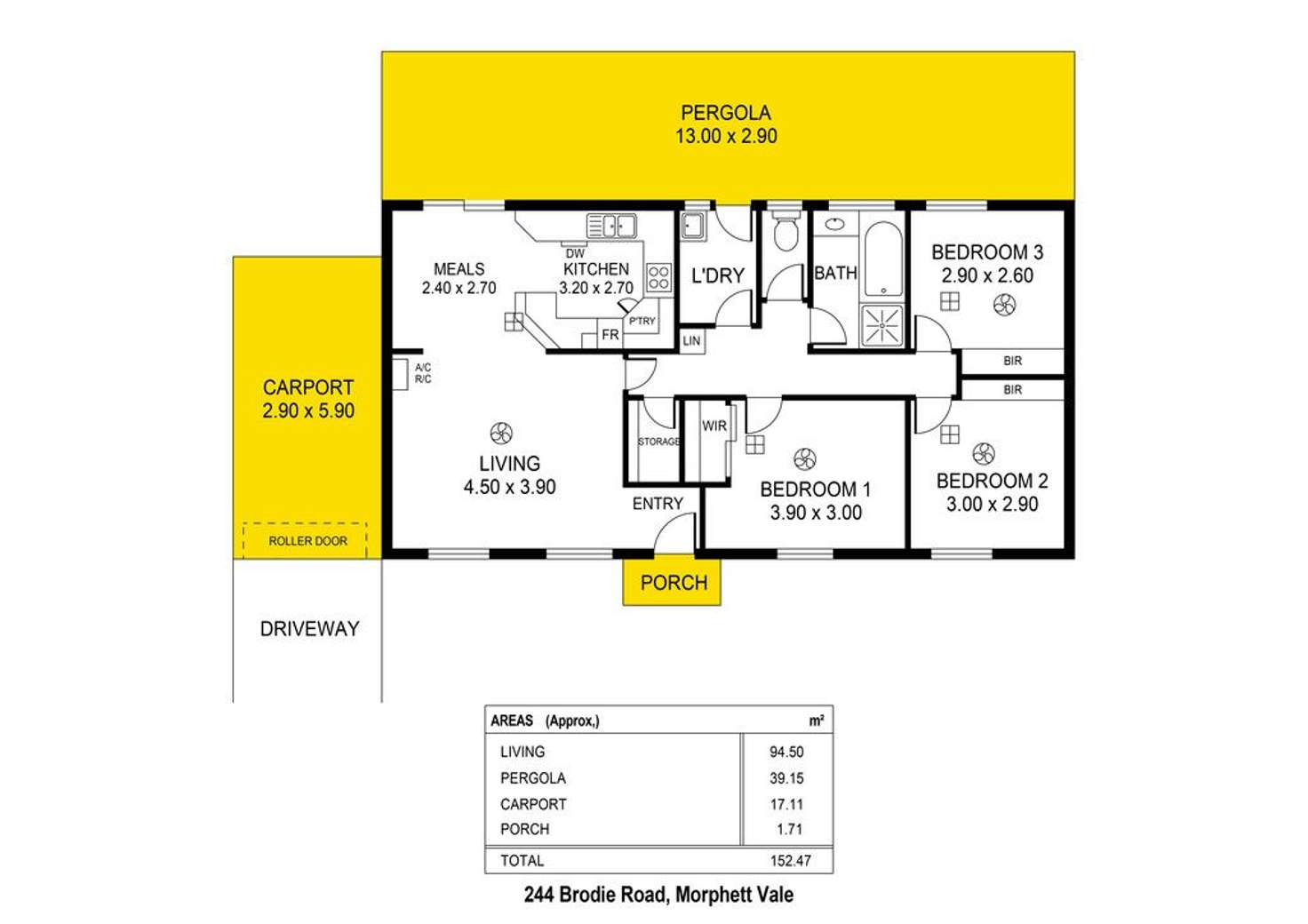 Floorplan of Homely house listing, 244 Brodie Road, Morphett Vale SA 5162