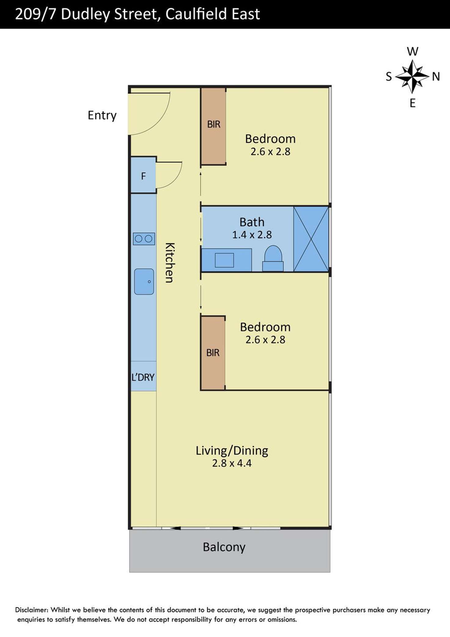 Floorplan of Homely apartment listing, 209/7 Dudley Street, Caulfield East VIC 3145