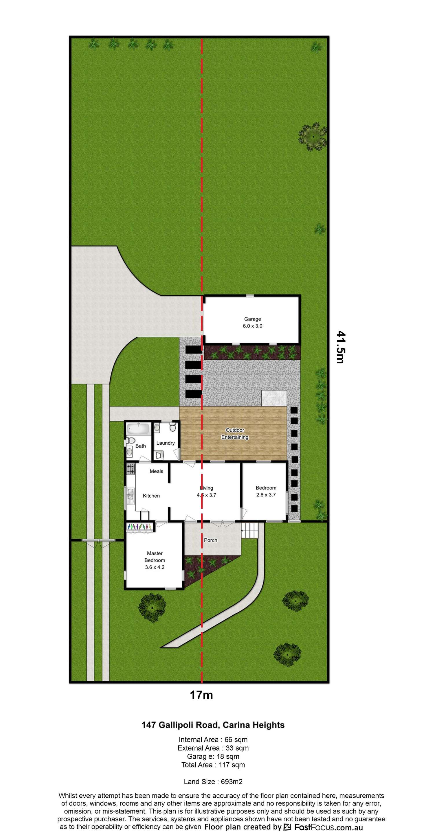 Floorplan of Homely house listing, 147 Gallipoli Road, Carina Heights QLD 4152