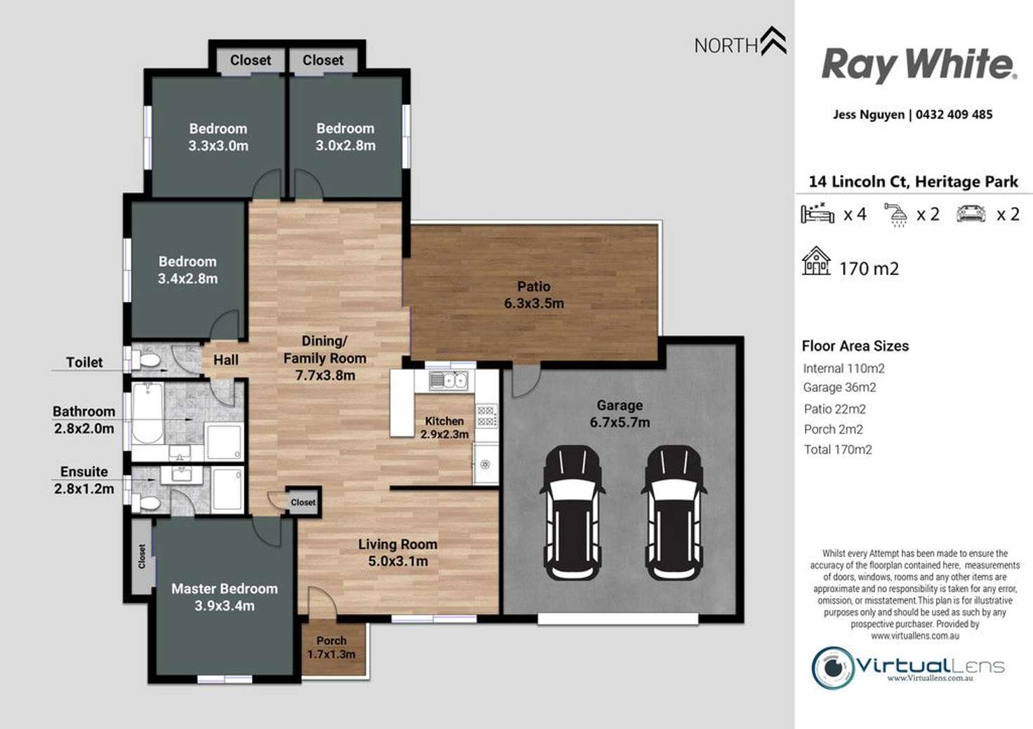 Floorplan of Homely house listing, 14 Lincoln Court, Heritage Park QLD 4118