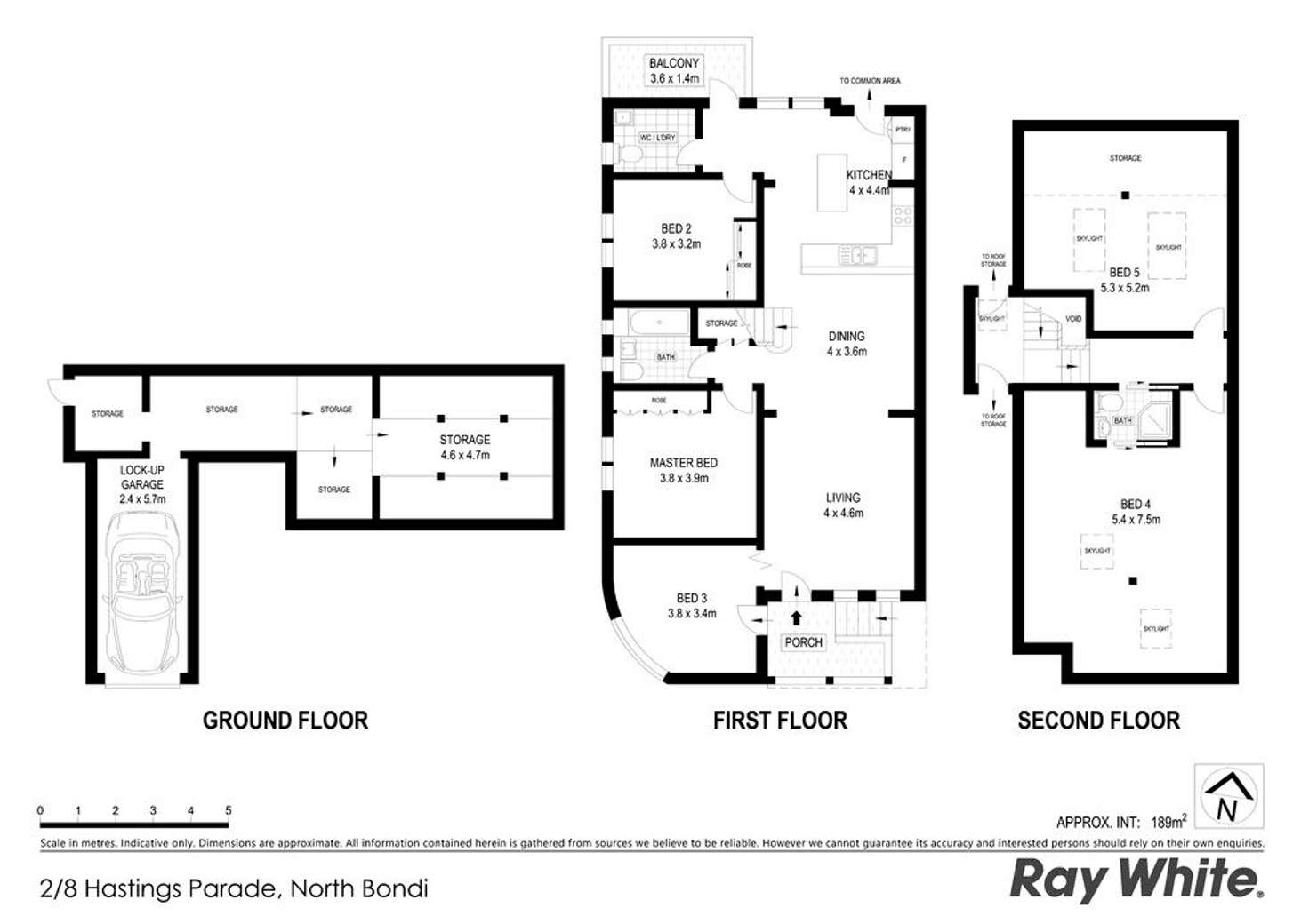 Floorplan of Homely apartment listing, 2/8 Hastings Parade, North Bondi NSW 2026