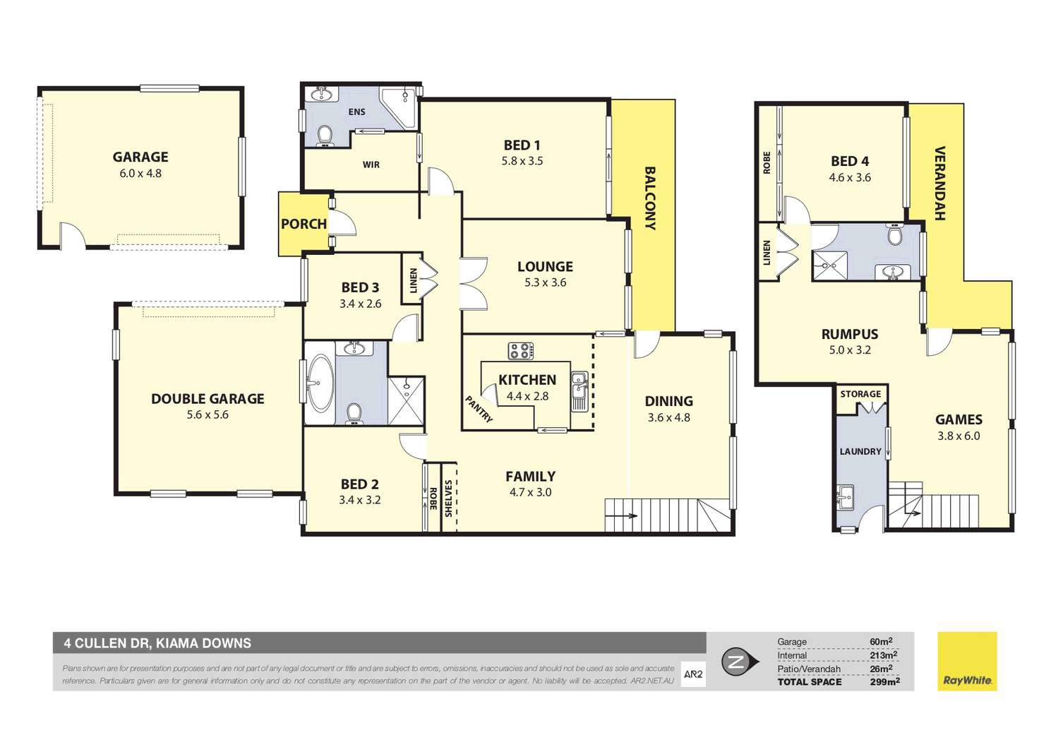 Floorplan of Homely house listing, 4 Cullen Drive, Kiama Downs NSW 2533