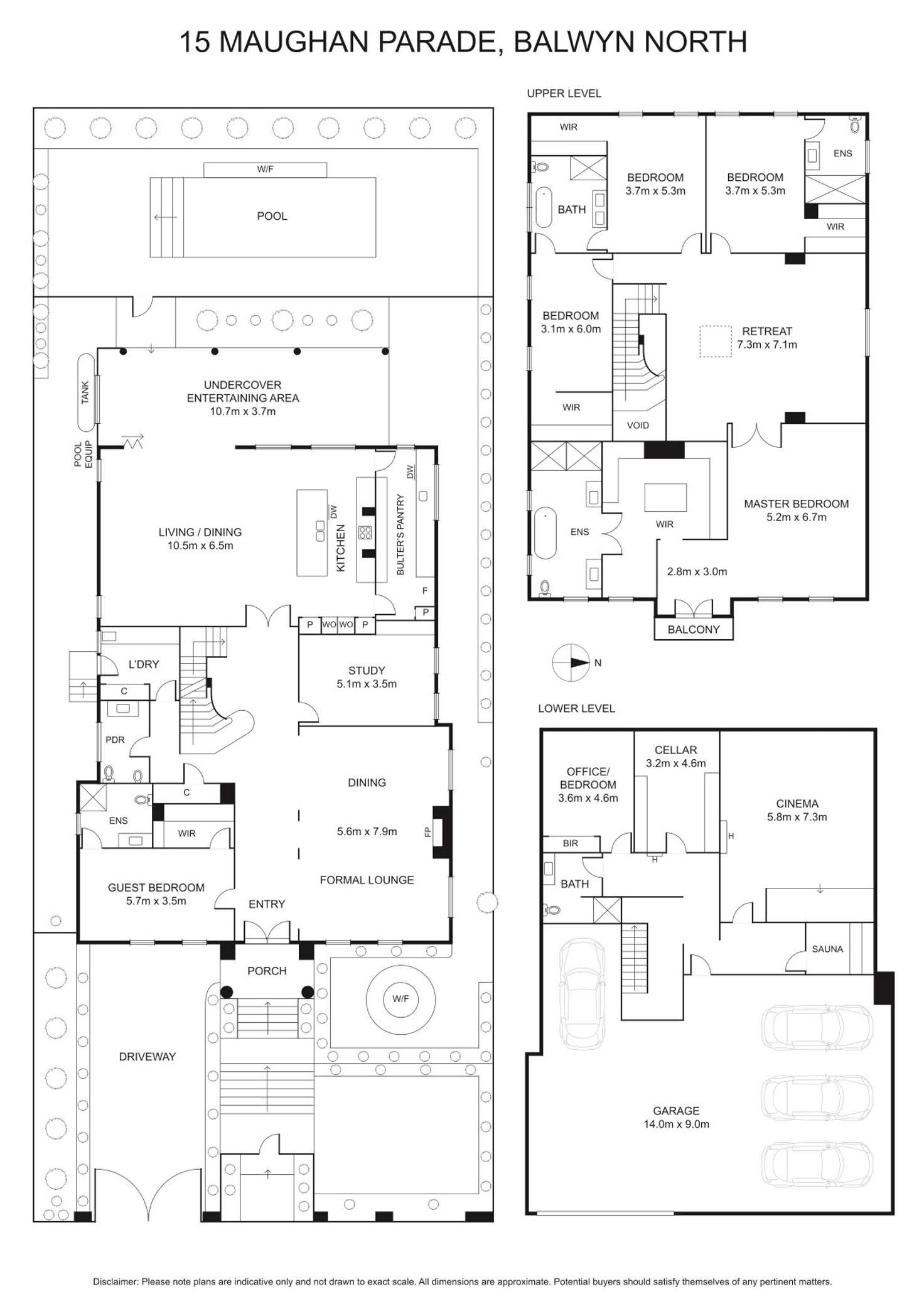 Floorplan of Homely house listing, 15 Maughan Parade, Balwyn North VIC 3104