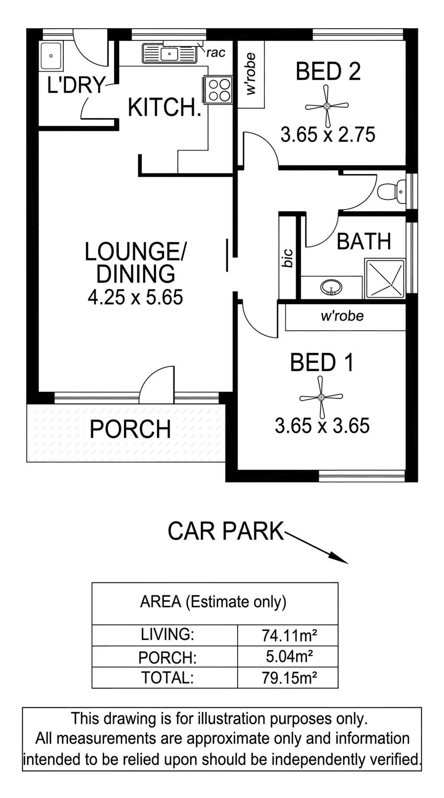 Floorplan of Homely unit listing, 4/2-3 Birchmore Close, Plympton SA 5038