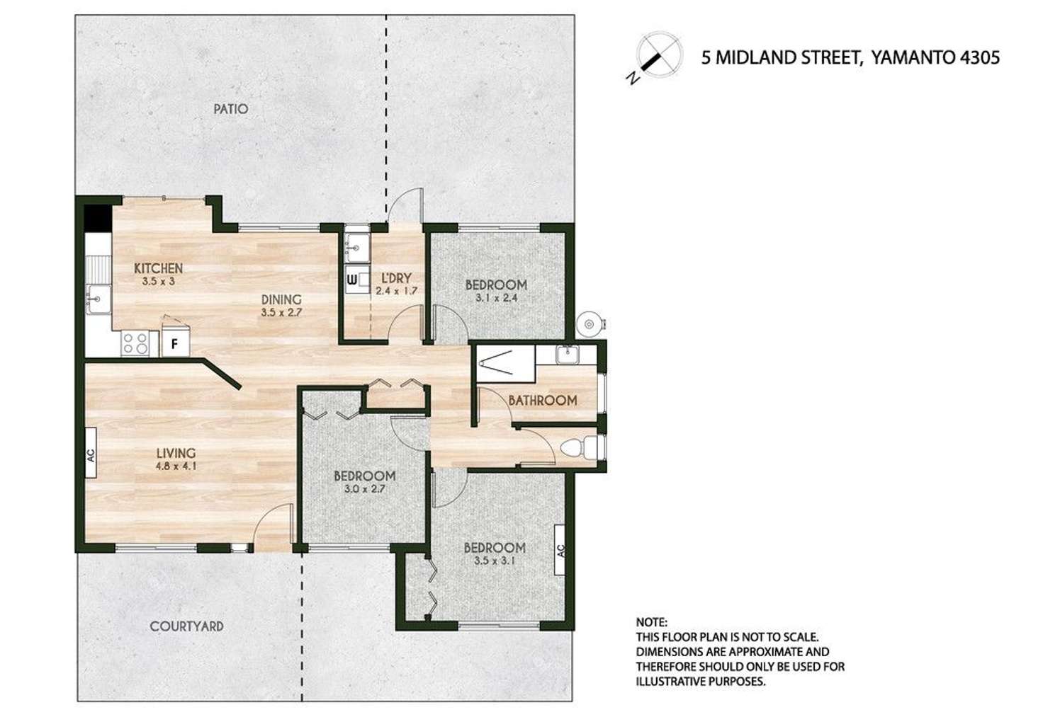 Floorplan of Homely house listing, 5 Midland Street, Yamanto QLD 4305