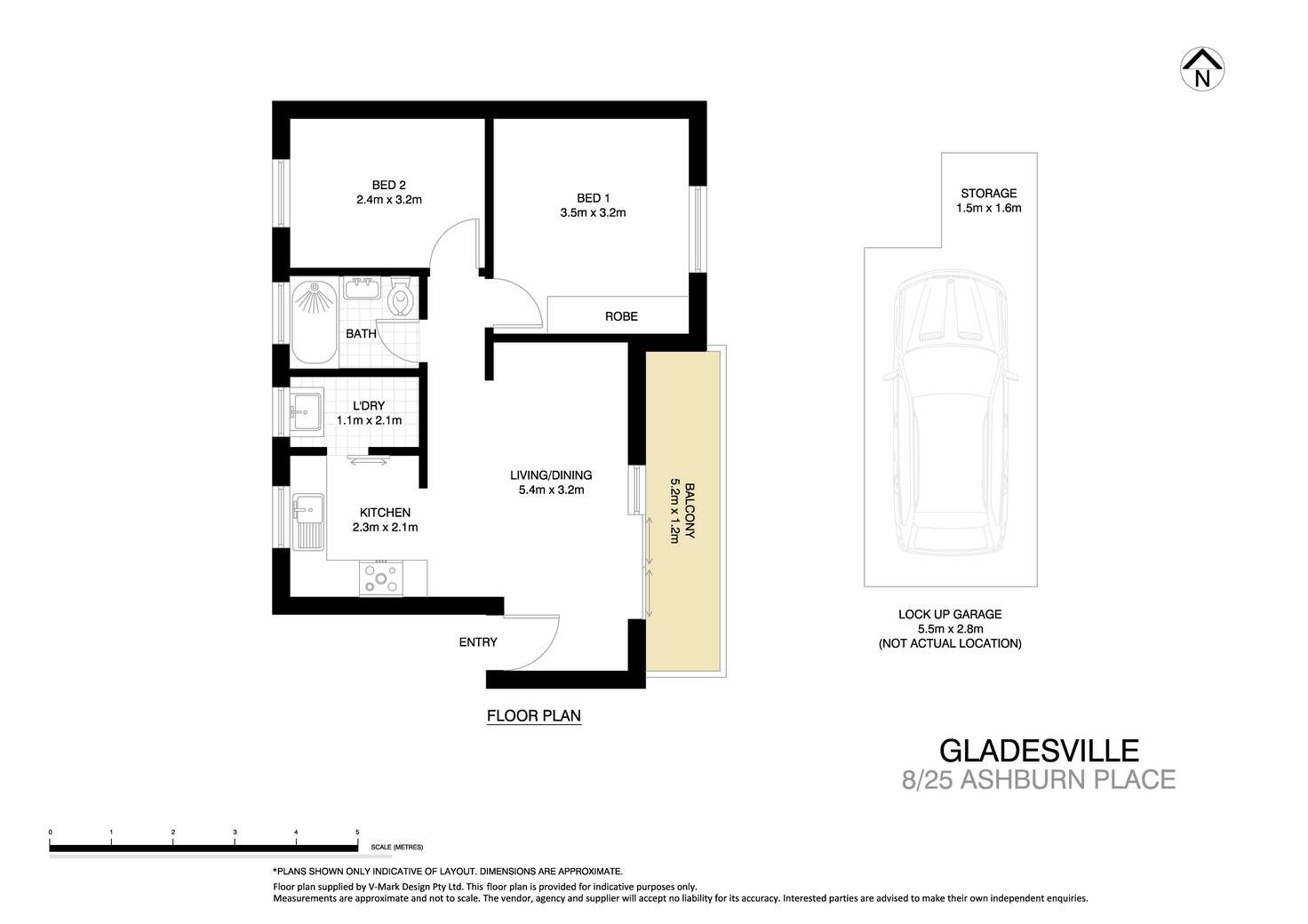 Floorplan of Homely apartment listing, 8/25 Ashburn Place, Gladesville NSW 2111