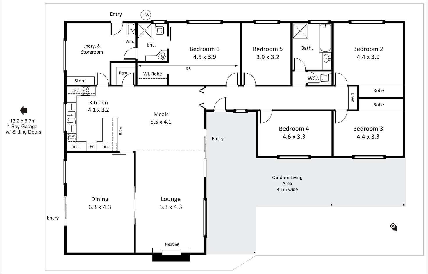 Floorplan of Homely house listing, 379 Ral Ral Avenue, Renmark SA 5341