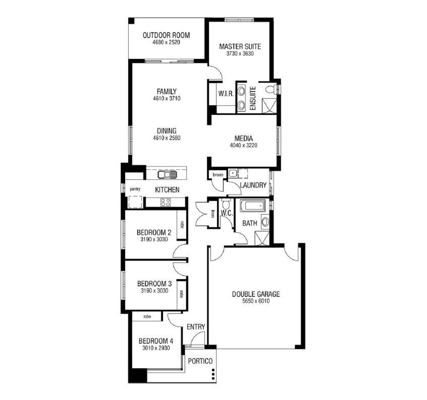 Floorplan of Homely house listing, (Lot 393) 42 Hinchinbrook Circuit, Morayfield QLD 4506