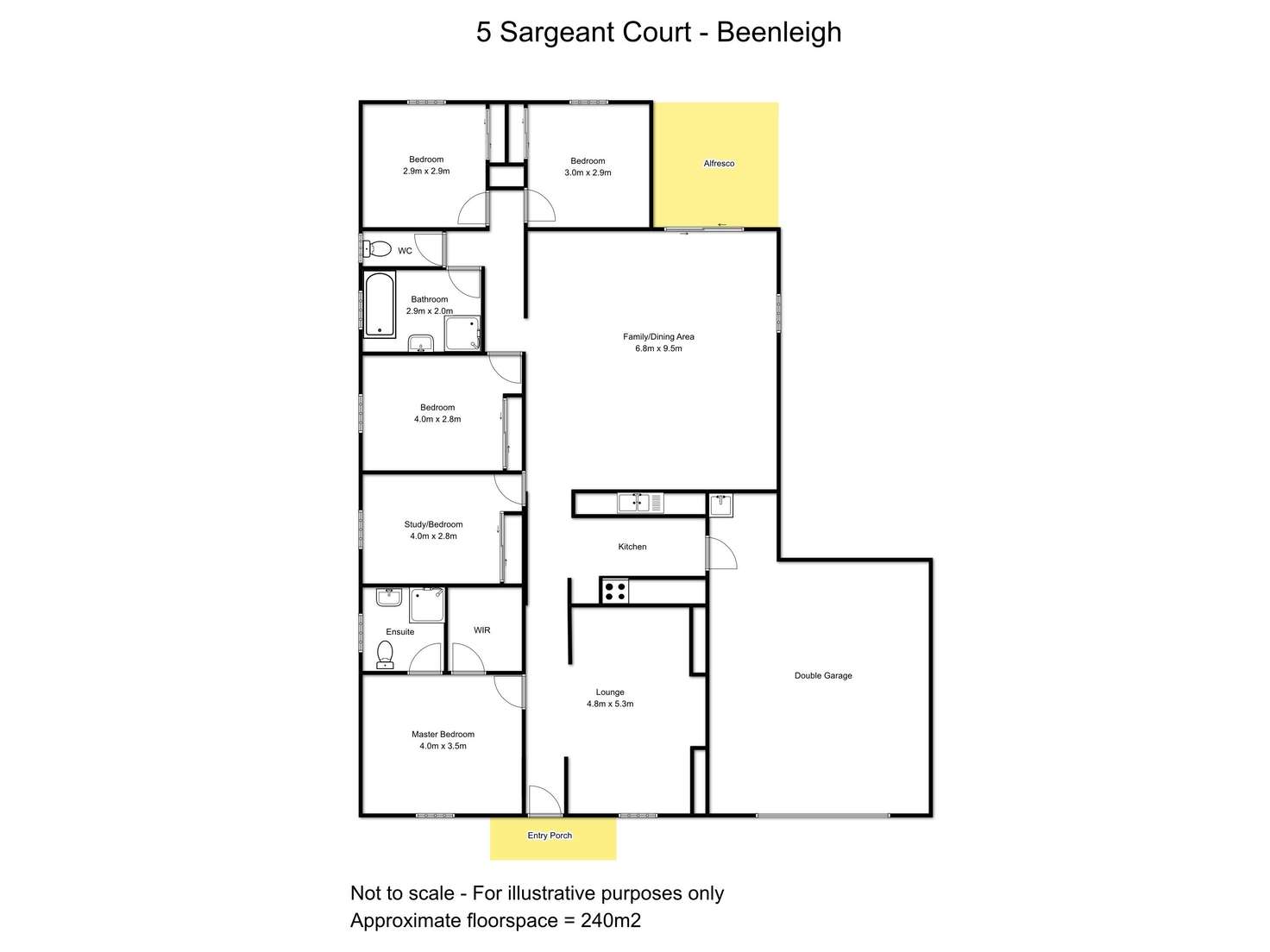 Floorplan of Homely house listing, 5 Sargeant Court, Beenleigh QLD 4207