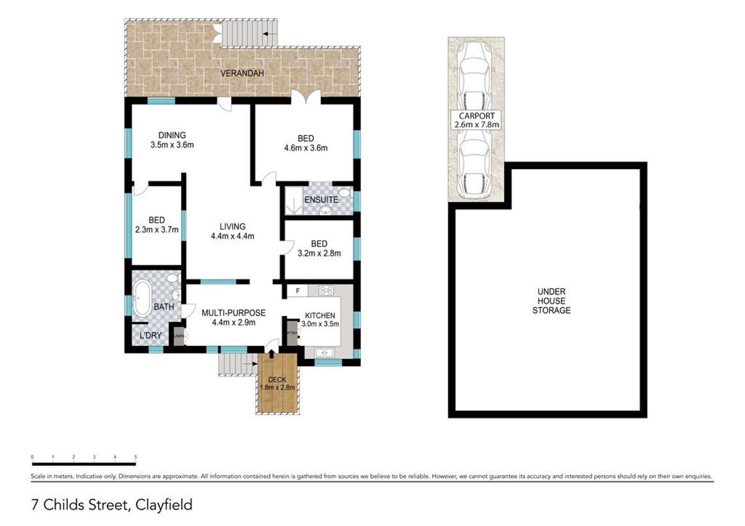 Floorplan of Homely house listing, 7 Childs Street, Clayfield QLD 4011