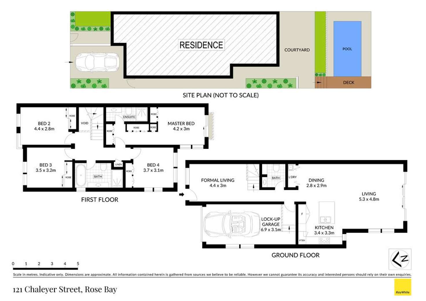 Floorplan of Homely townhouse listing, Residence 1/121 Chaleyer Street, Rose Bay NSW 2029
