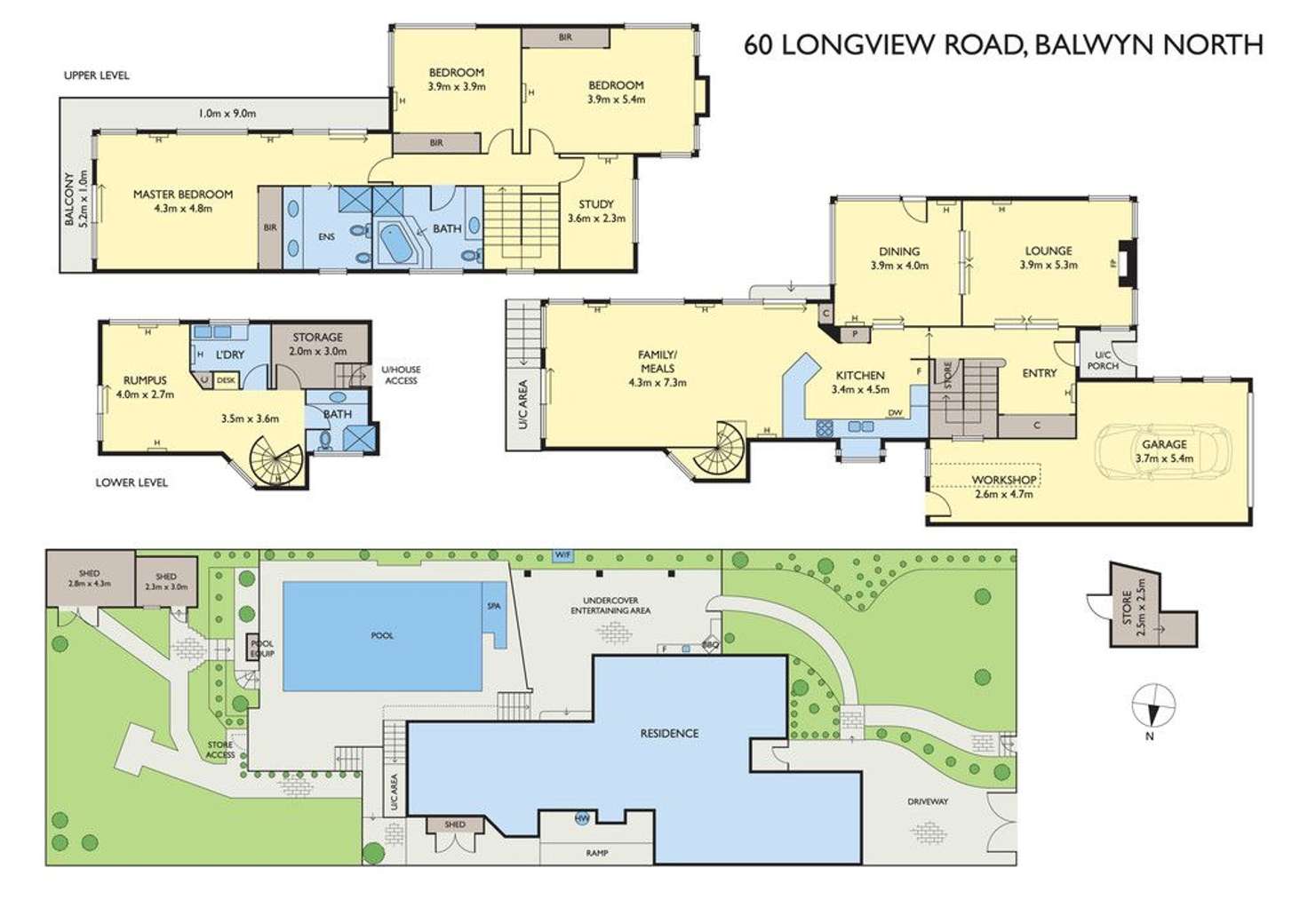 Floorplan of Homely house listing, 60 Longview Road, Balwyn North VIC 3104