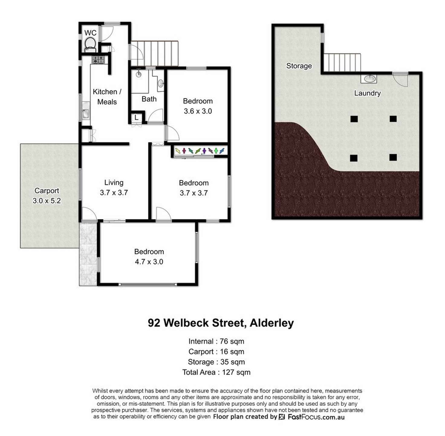 Floorplan of Homely house listing, 92 Welbeck Street, Alderley QLD 4051