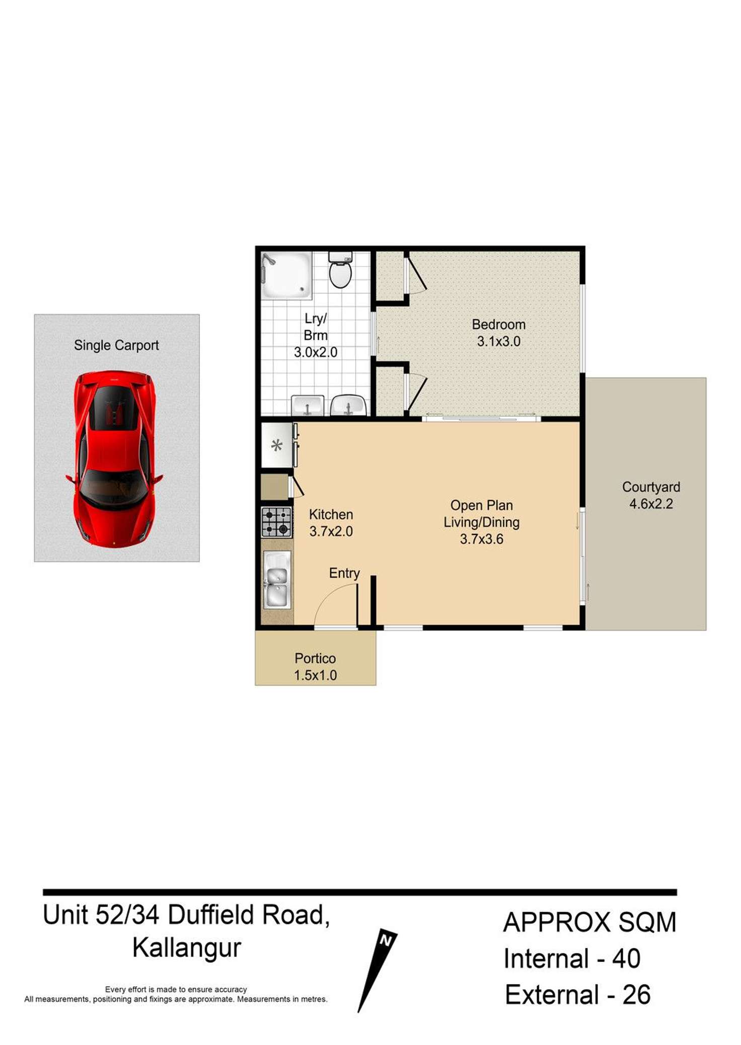 Floorplan of Homely house listing, 52/3 Jackson Street, Kallangur QLD 4503
