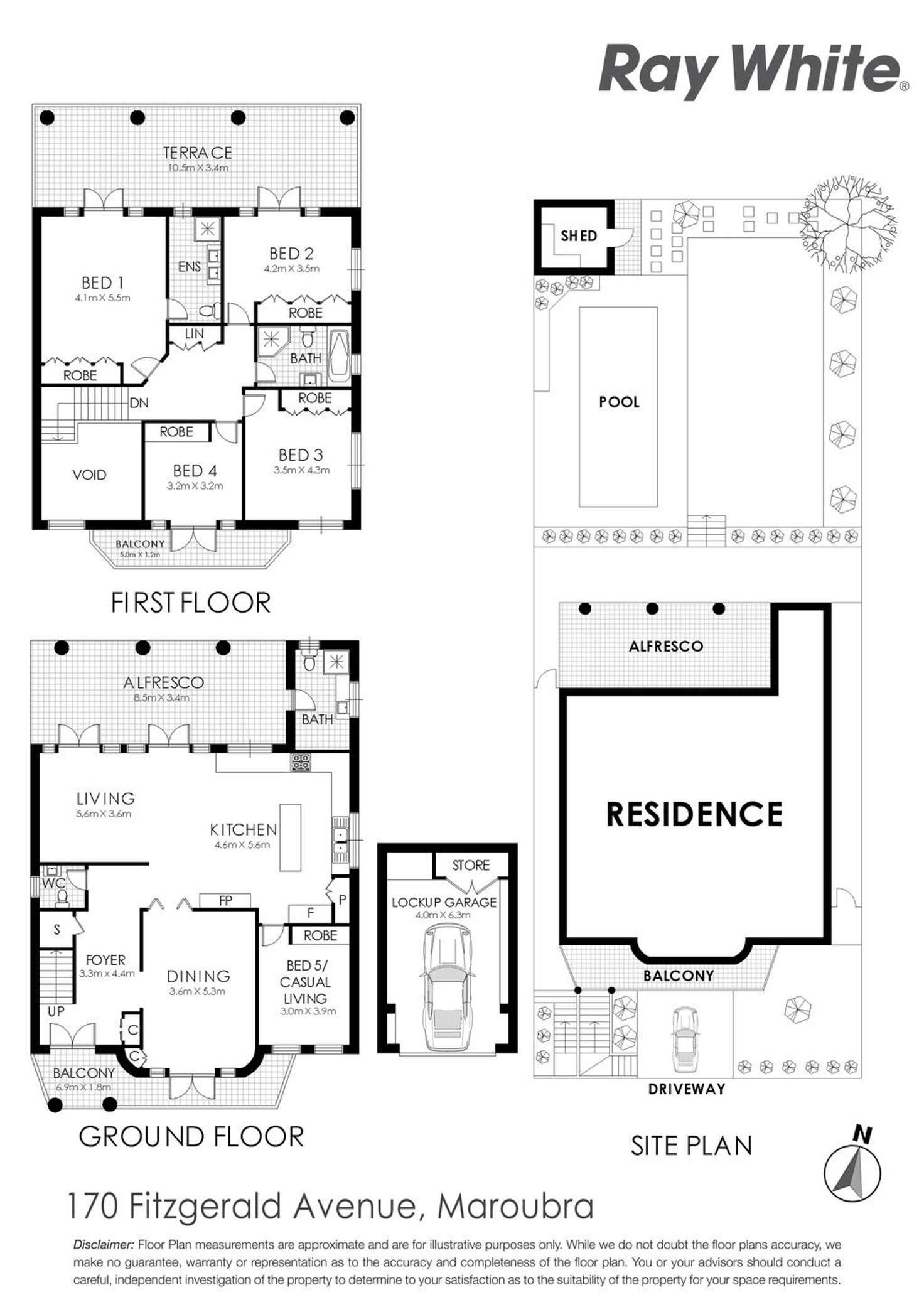 Floorplan of Homely house listing, 170 Fitzgerald Avenue, Maroubra NSW 2035