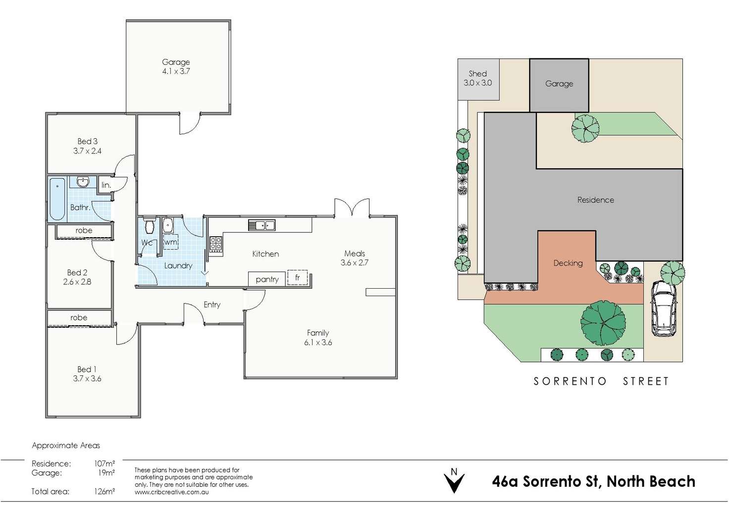 Floorplan of Homely house listing, 46A Sorrento Street, North Beach WA 6020