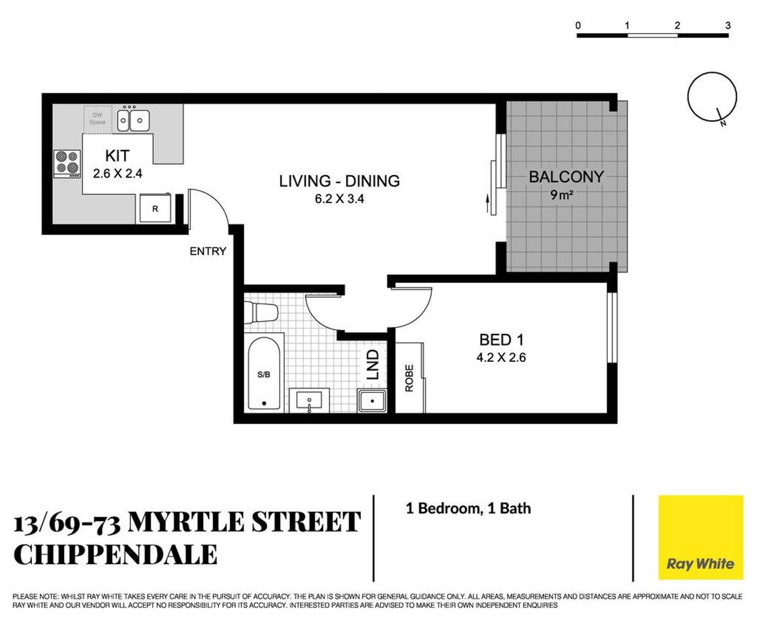 Floorplan of Homely apartment listing, 13/69-73 Myrtle Street, Chippendale NSW 2008