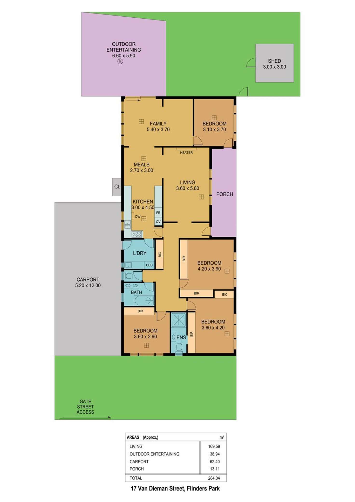 Floorplan of Homely house listing, 17 Van Dieman Street, Flinders Park SA 5025