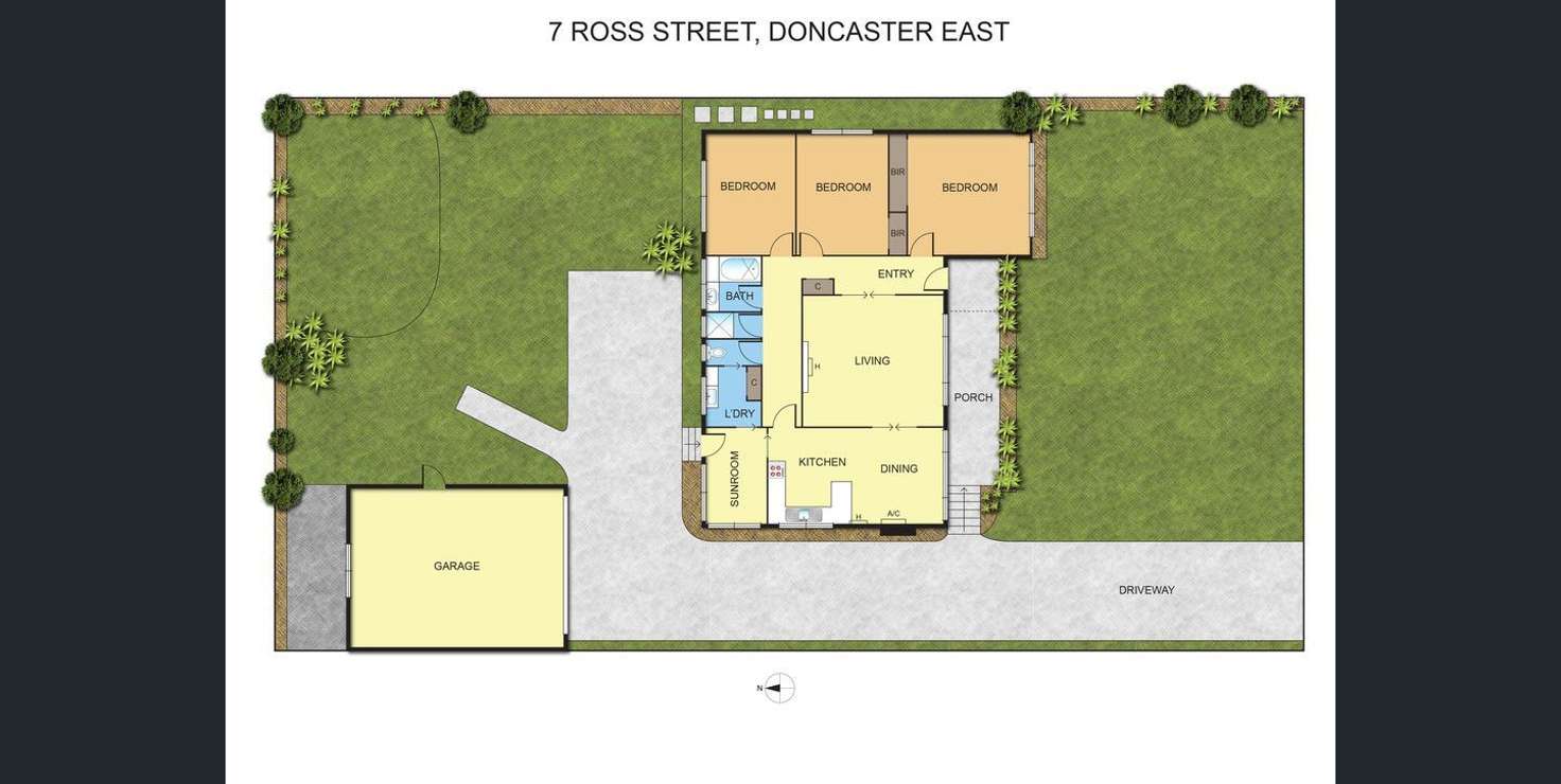 Floorplan of Homely house listing, 7 Ross Street, Doncaster East VIC 3109