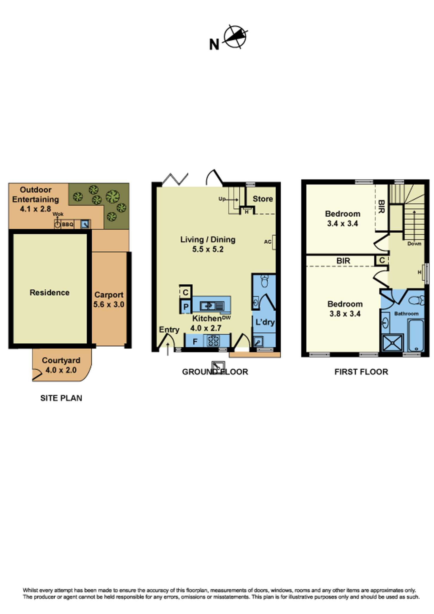 Floorplan of Homely townhouse listing, 5/163 Somerville Road, Yarraville VIC 3013