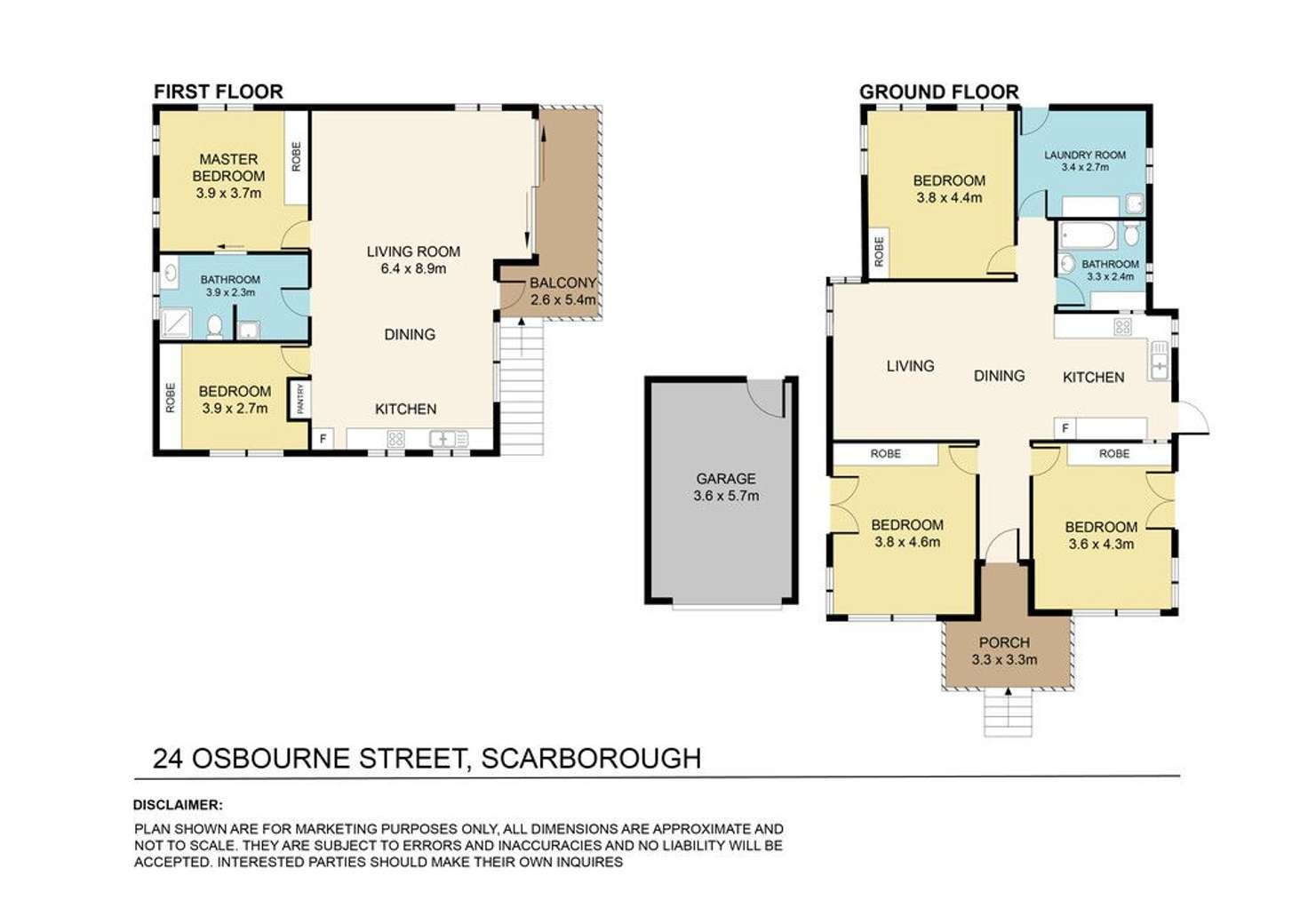 Floorplan of Homely house listing, 24 Osbourne Street, Scarborough QLD 4020