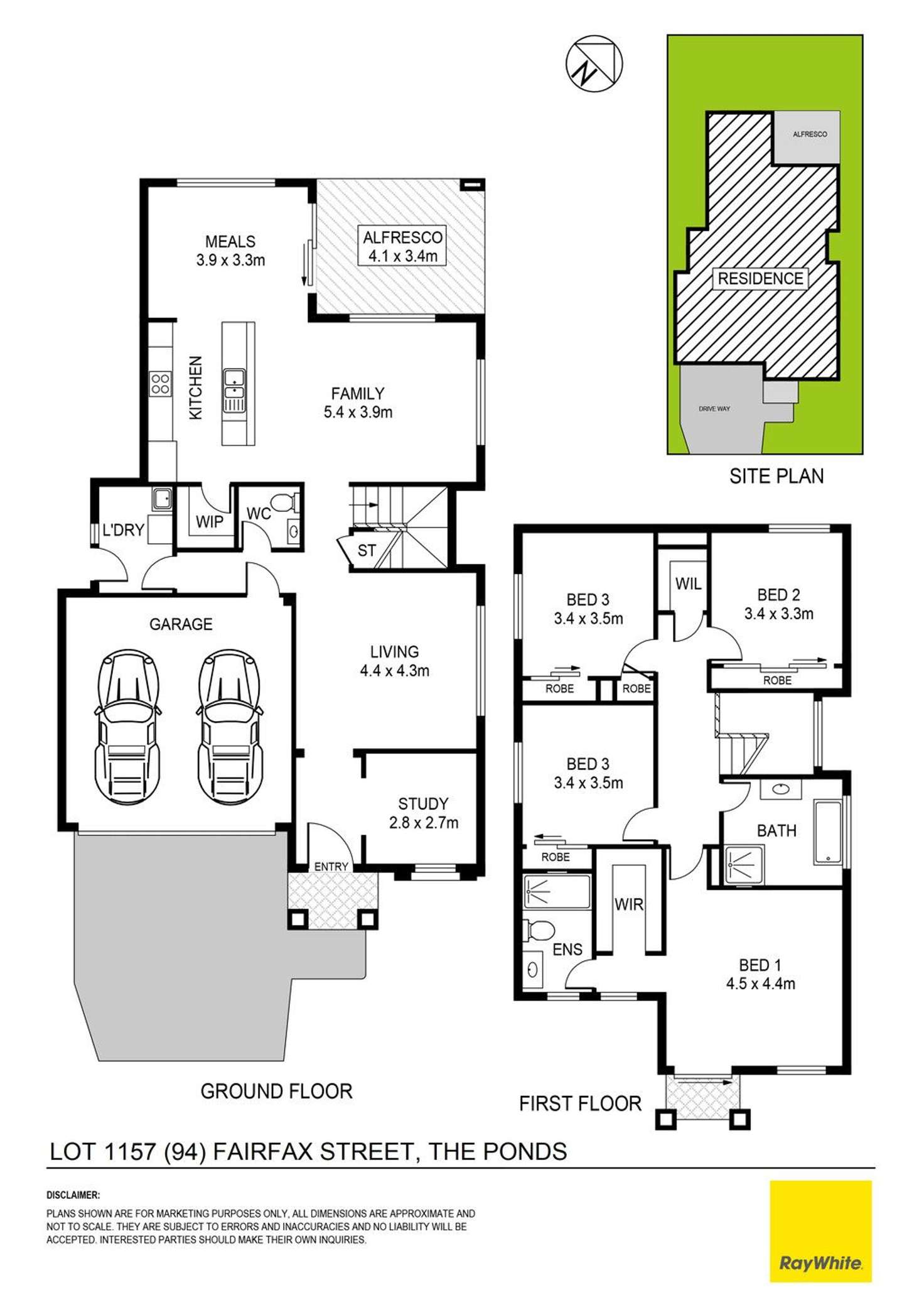 Floorplan of Homely house listing, Lot 1157 (94) Fairfax Street, The Ponds NSW 2769