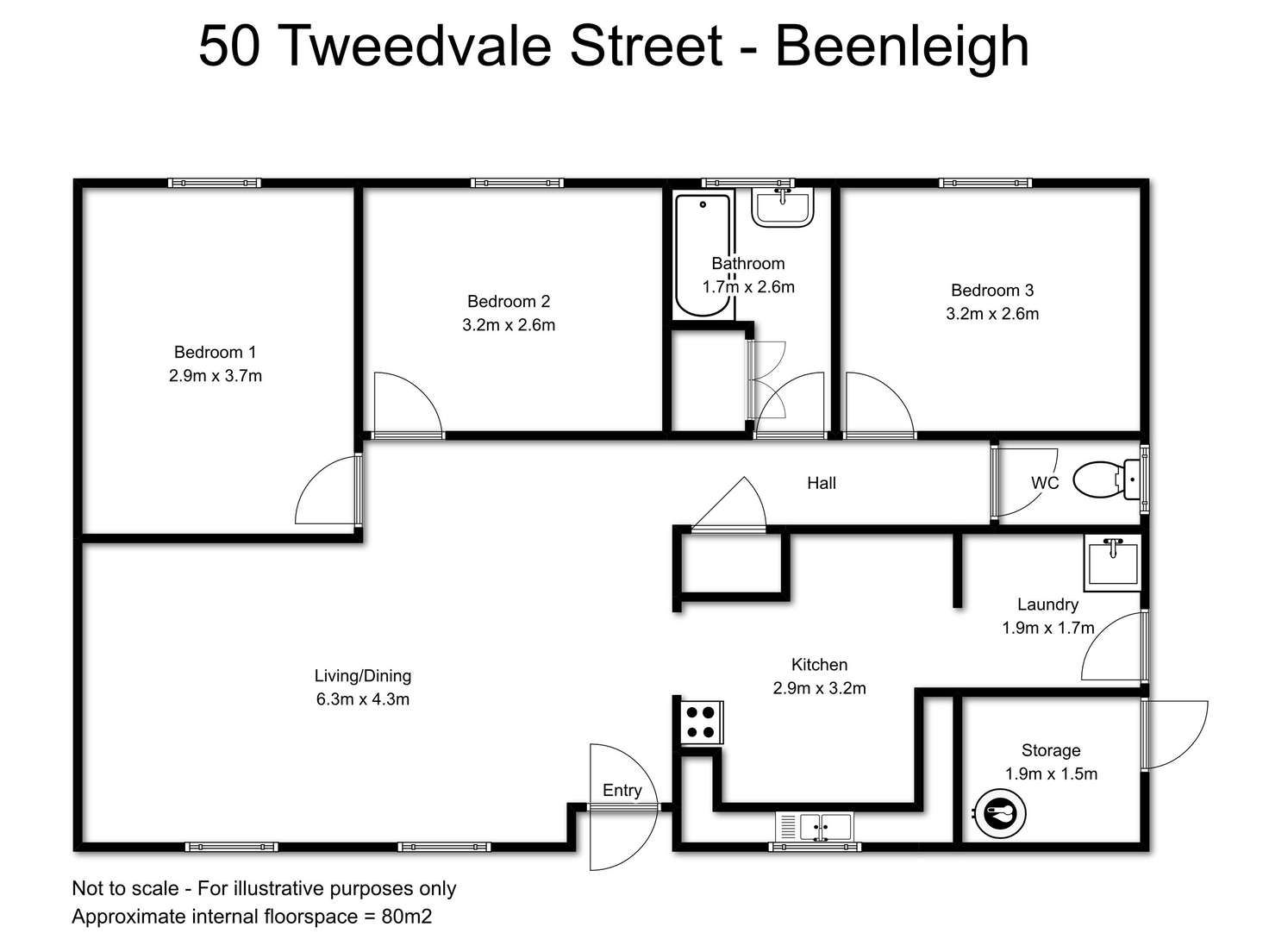 Floorplan of Homely house listing, 50 Tweedvale Street, Beenleigh QLD 4207