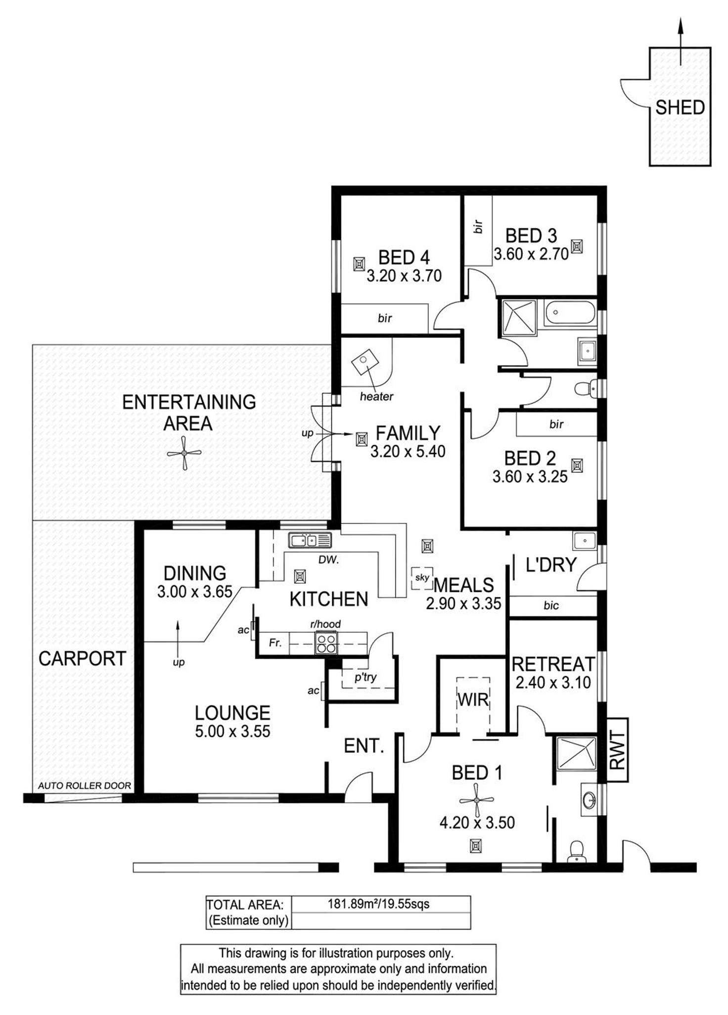 Floorplan of Homely house listing, 4 Sheoak Crescent, Aberfoyle Park SA 5159
