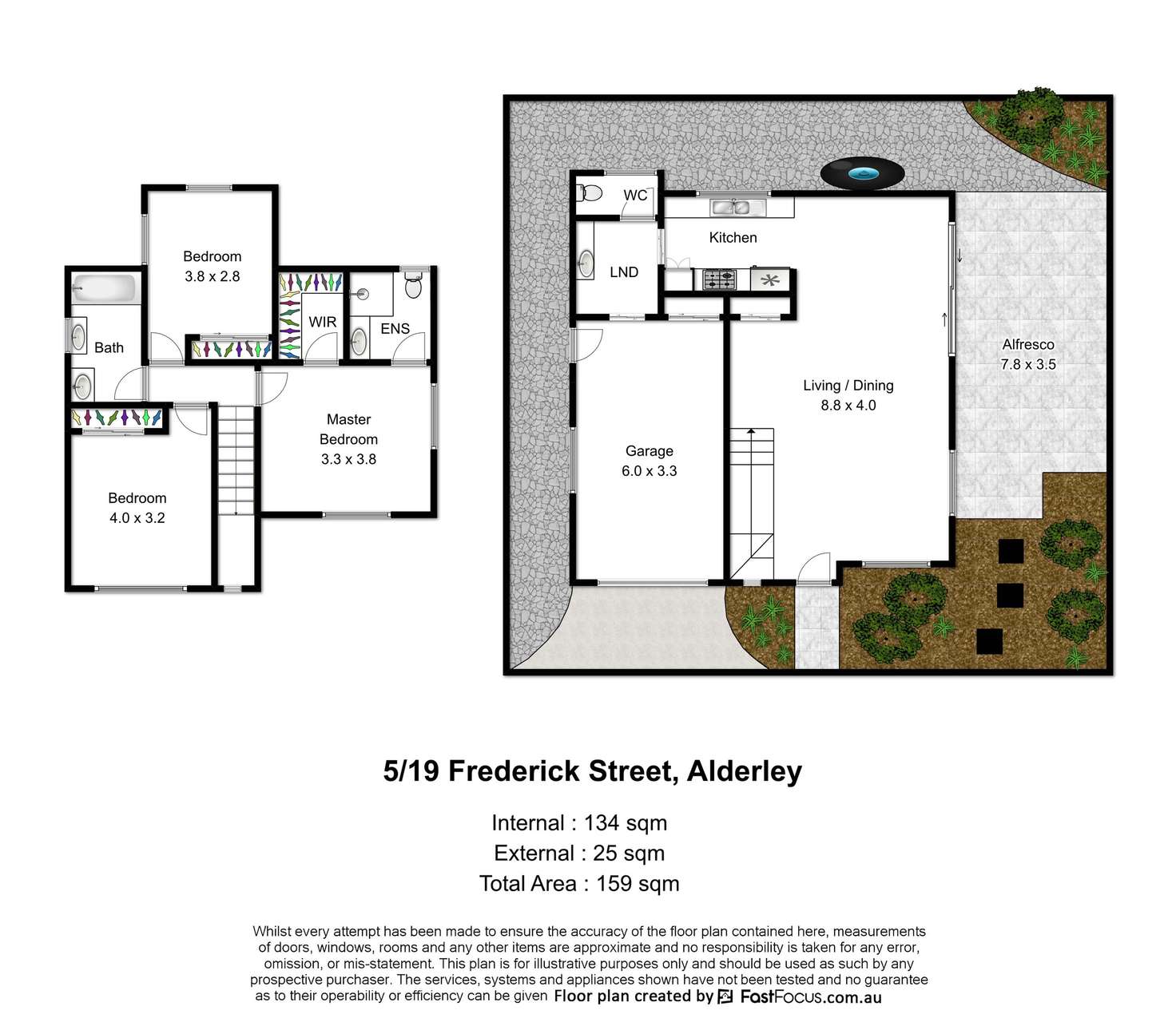 Floorplan of Homely townhouse listing, 5/19 Frederick Street, Alderley QLD 4051