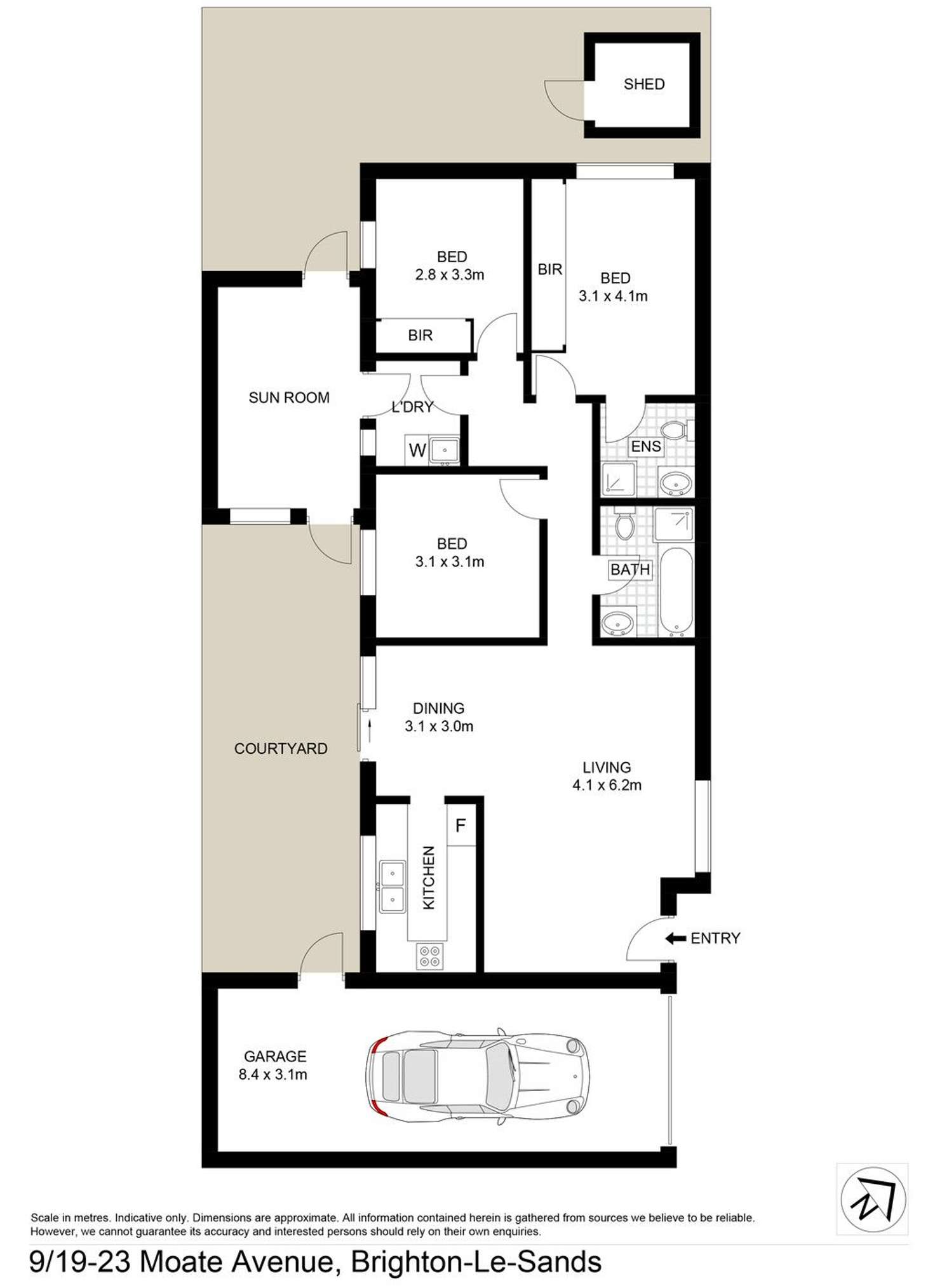 Floorplan of Homely villa listing, 9/19-23 Moate Avenue, Brighton-le-sands NSW 2216