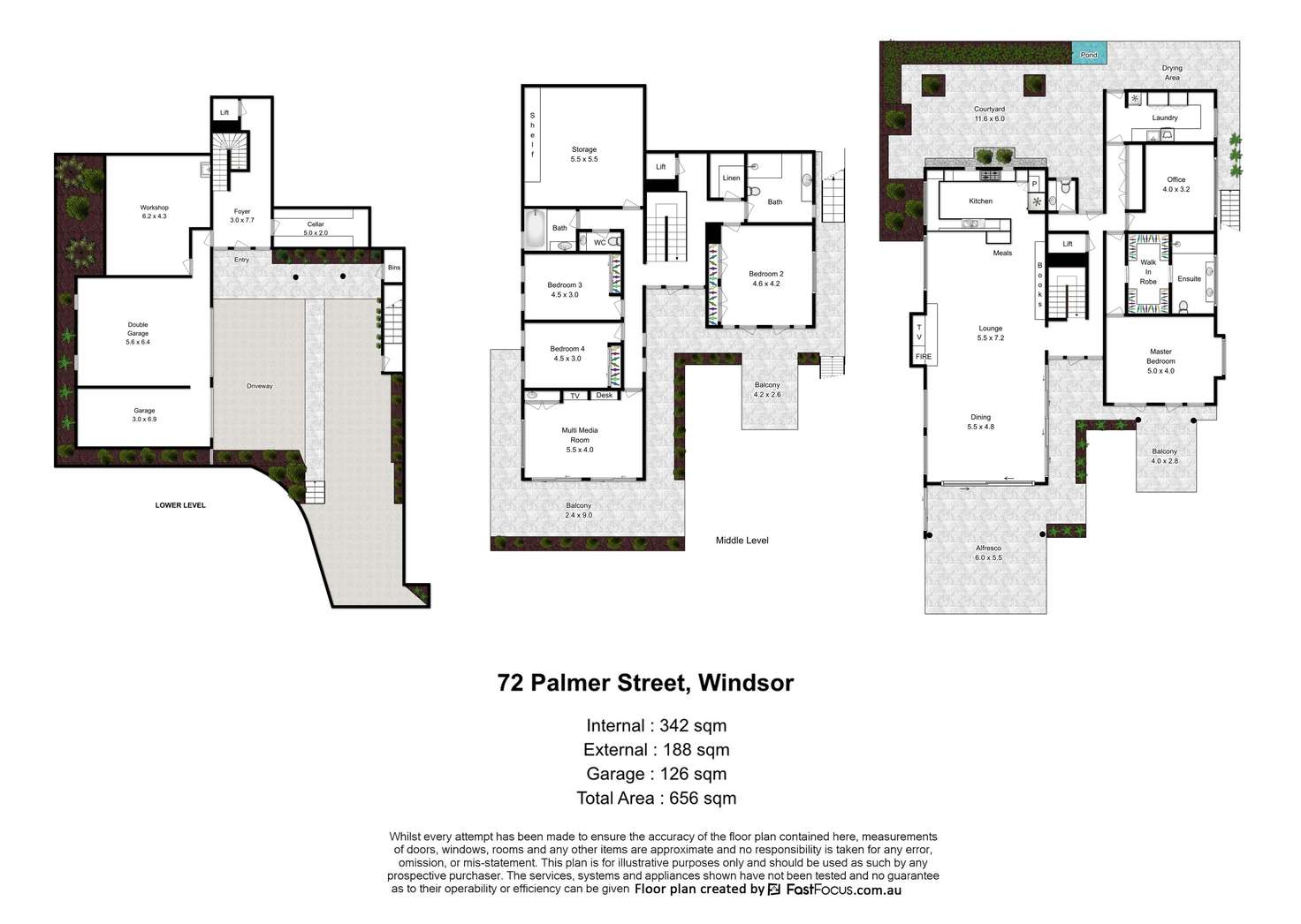 Floorplan of Homely house listing, 72 Palmer Street, Windsor QLD 4030