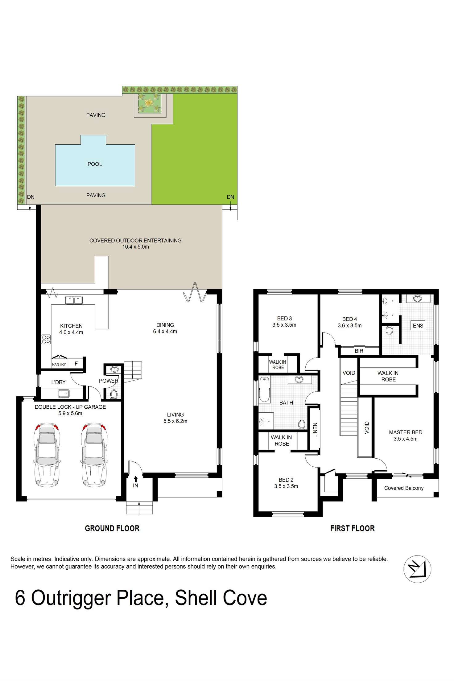 Floorplan of Homely house listing, 6 Outrigger Place, Shell Cove NSW 2529