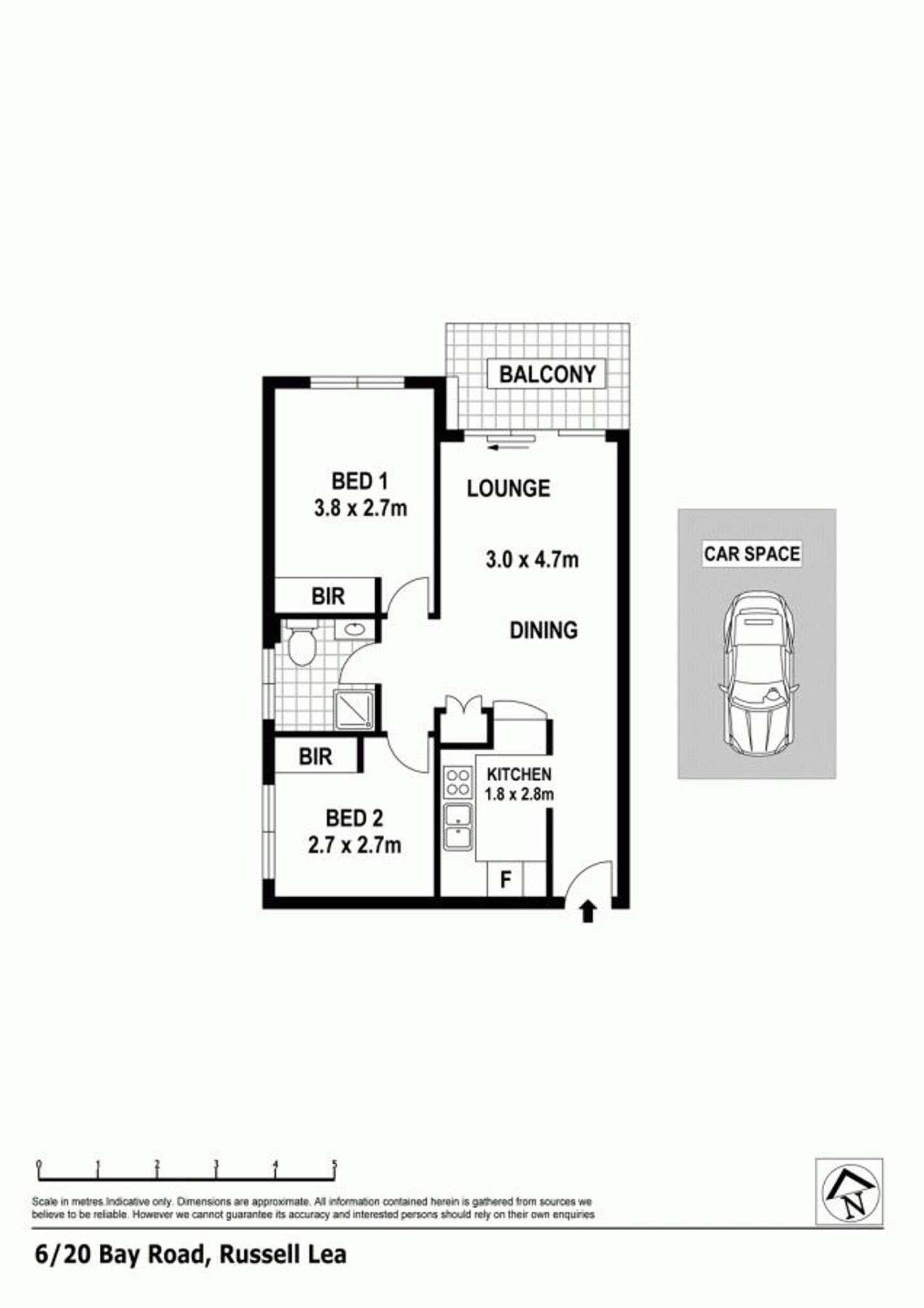 Floorplan of Homely apartment listing, 6/20 Bay Road, Russell Lea NSW 2046
