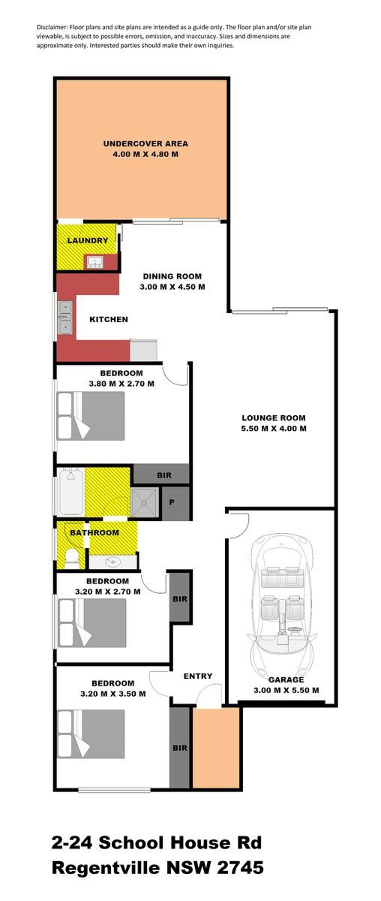 Floorplan of Homely house listing, 2/24 School House Road, Glenmore Park NSW 2745