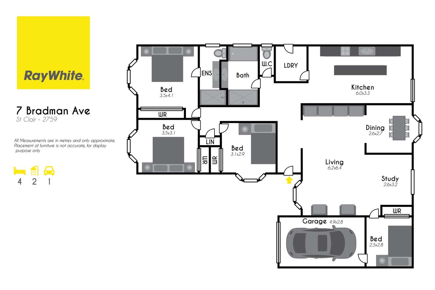 Floorplan of Homely house listing, 7 Bradman Avenue, St Clair NSW 2759
