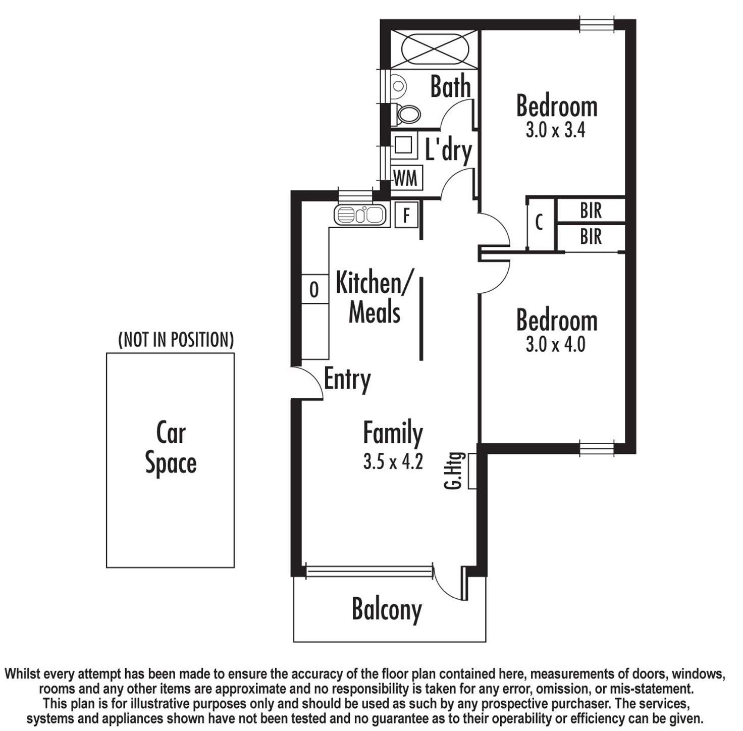 Floorplan of Homely apartment listing, 2/6-8 High Street, Mordialloc VIC 3195