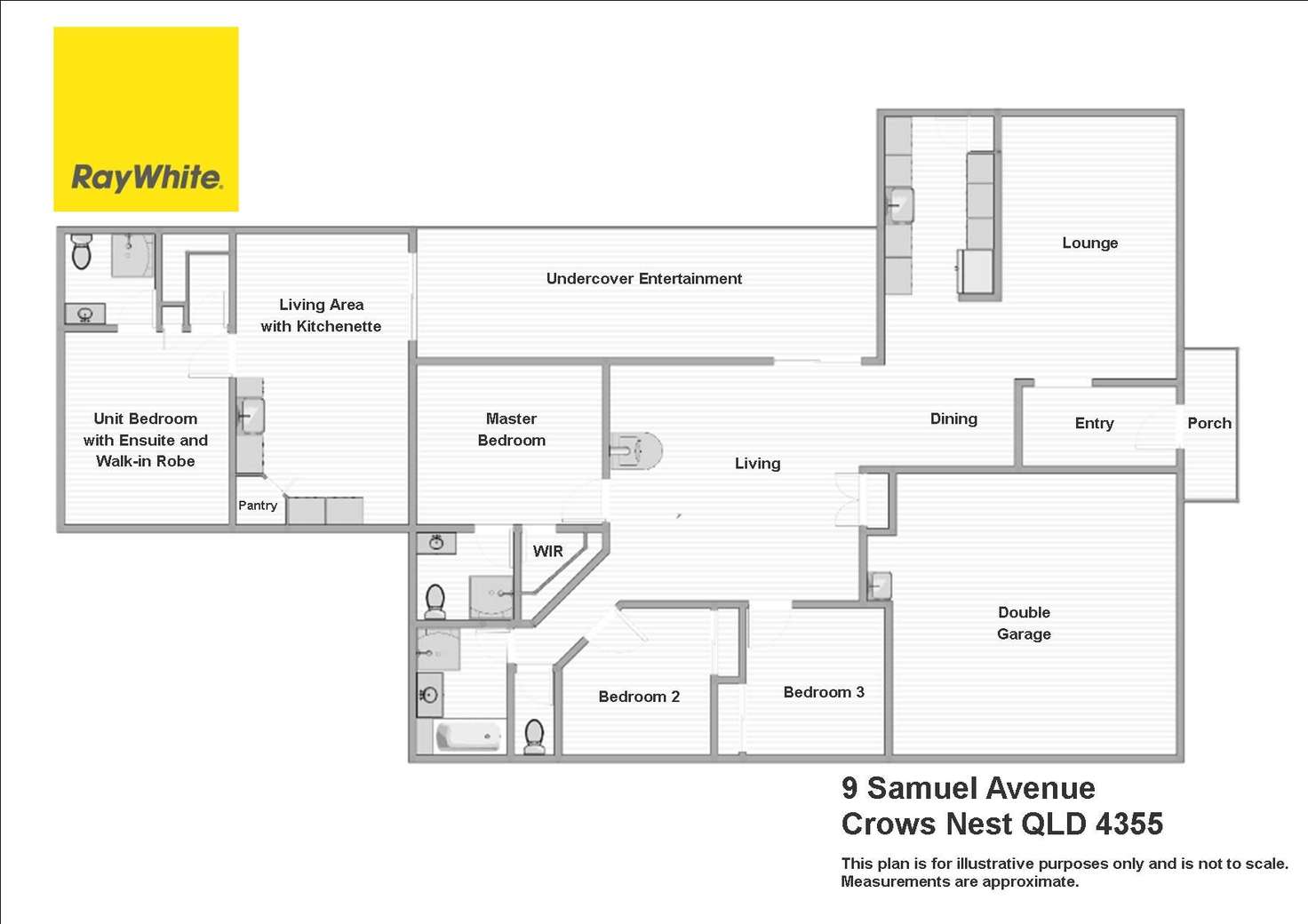 Floorplan of Homely house listing, 9 Samuel Avenue, Crows Nest QLD 4355