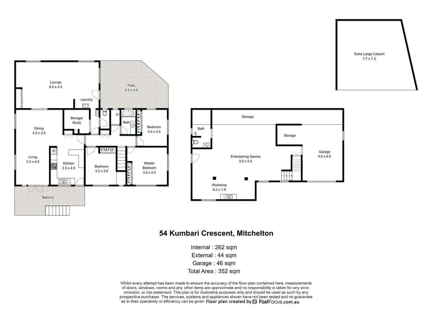 Floorplan of Homely house listing, 54 Kumbari Crescent, Mitchelton QLD 4053
