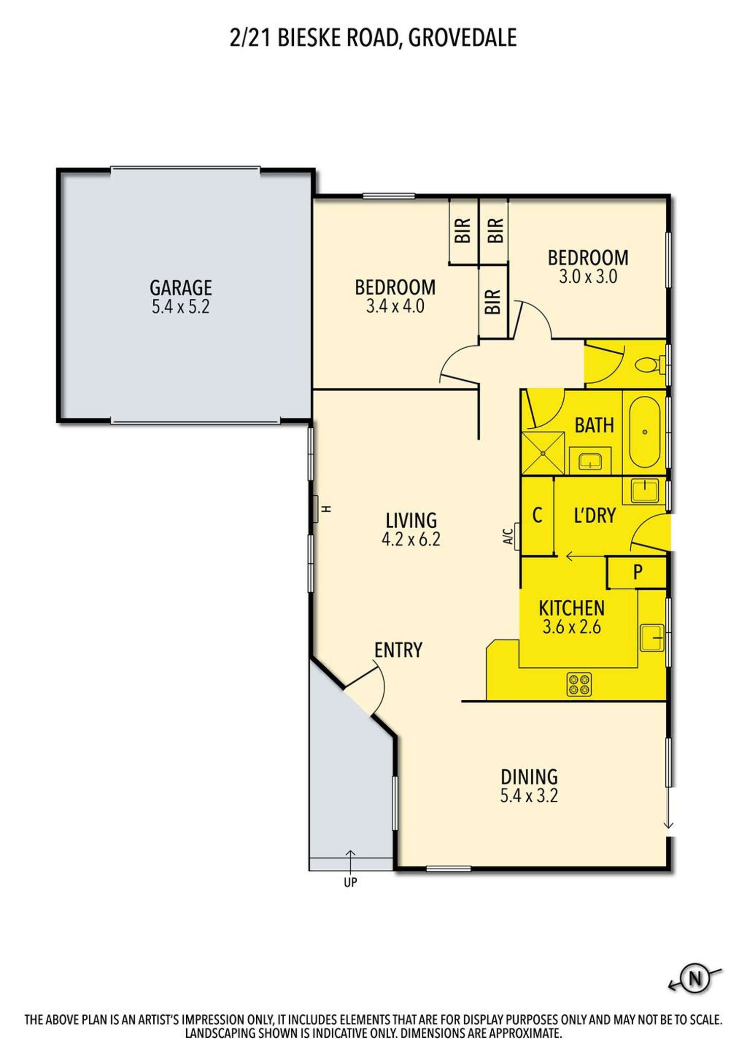 Floorplan of Homely house listing, 2/21 Bieske Road, Grovedale VIC 3216