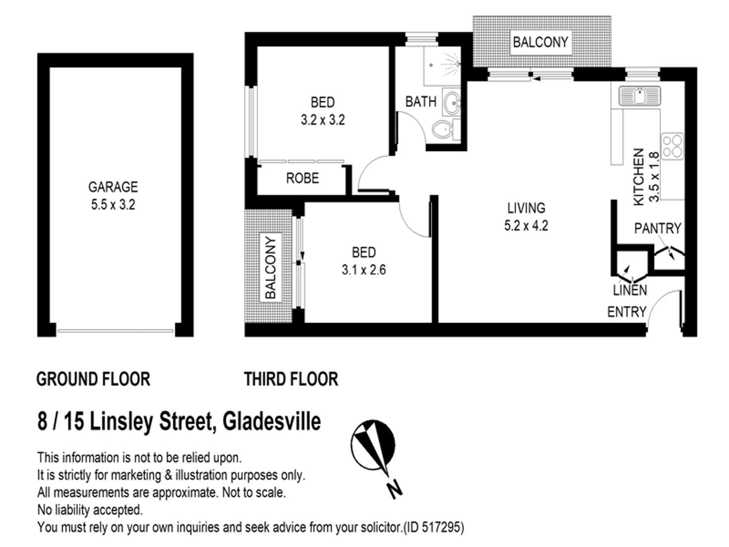 Floorplan of Homely apartment listing, 8/15 Linsley Street, Gladesville NSW 2111